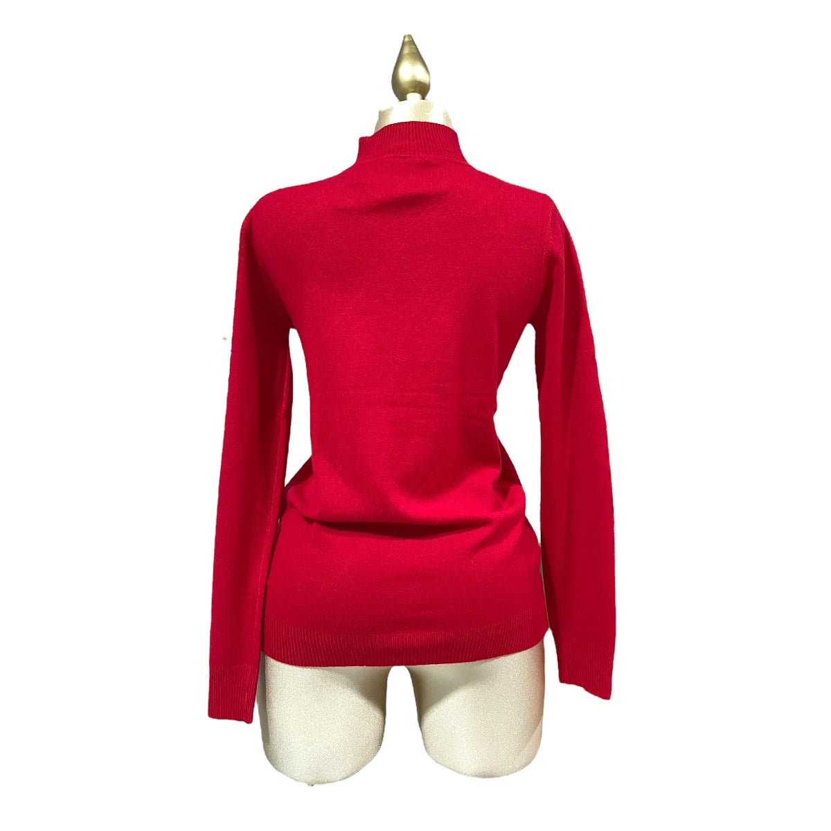 Blusa Rojo Manga Larga Cuello MUSSI