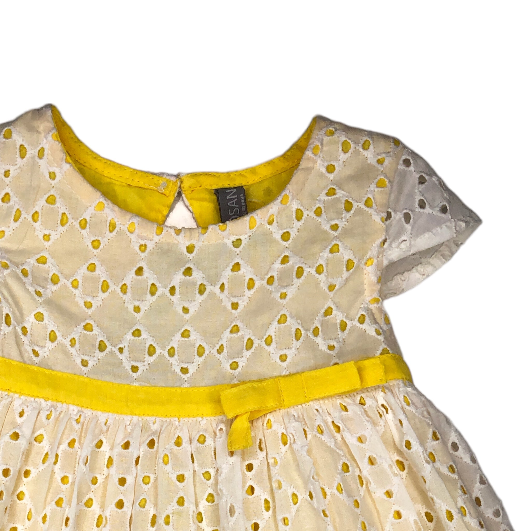 Vestido amarillo con braguita para bebé niña Losan
