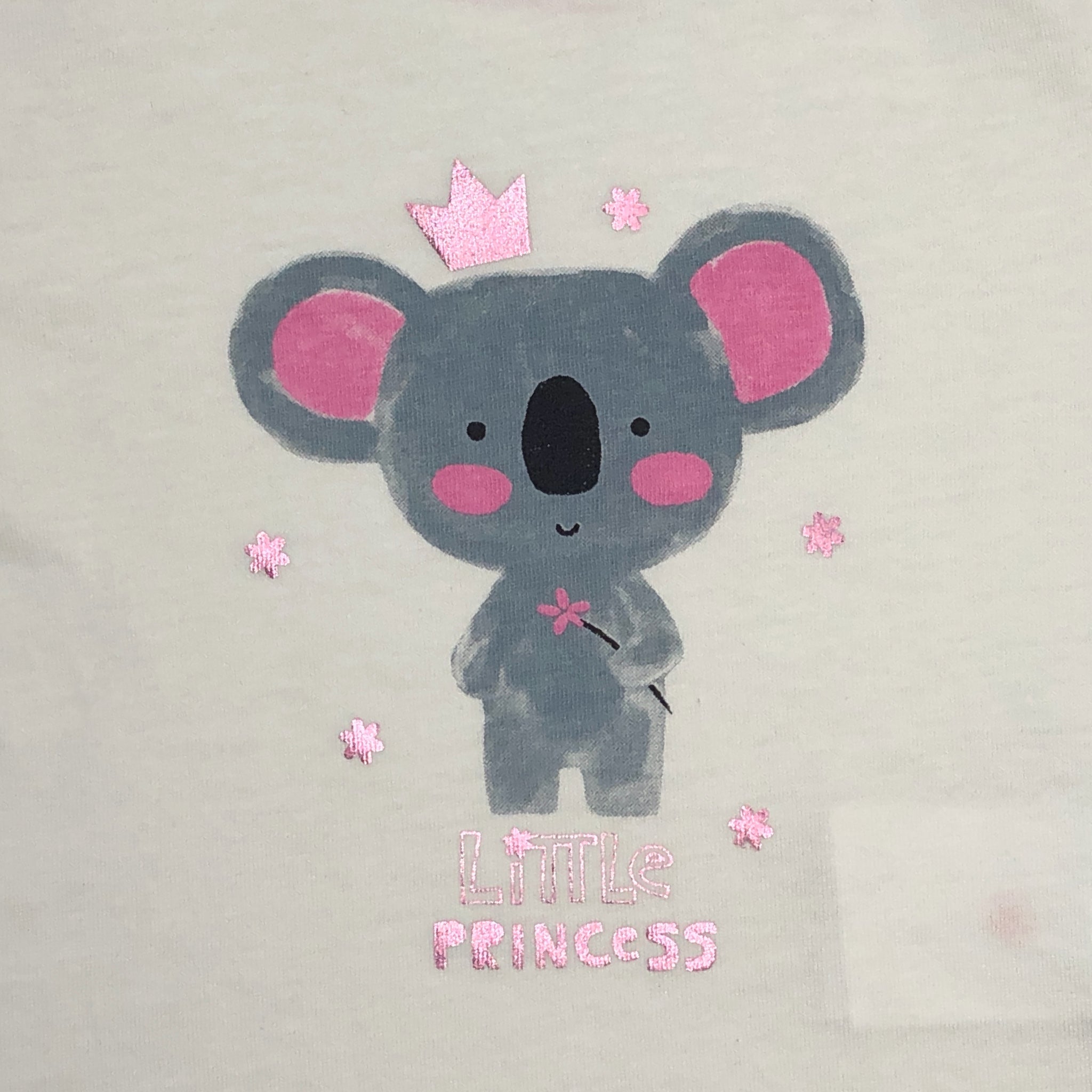 Playera Koala manga corta "LITTLE PRINCESS" para bebé niña Losan