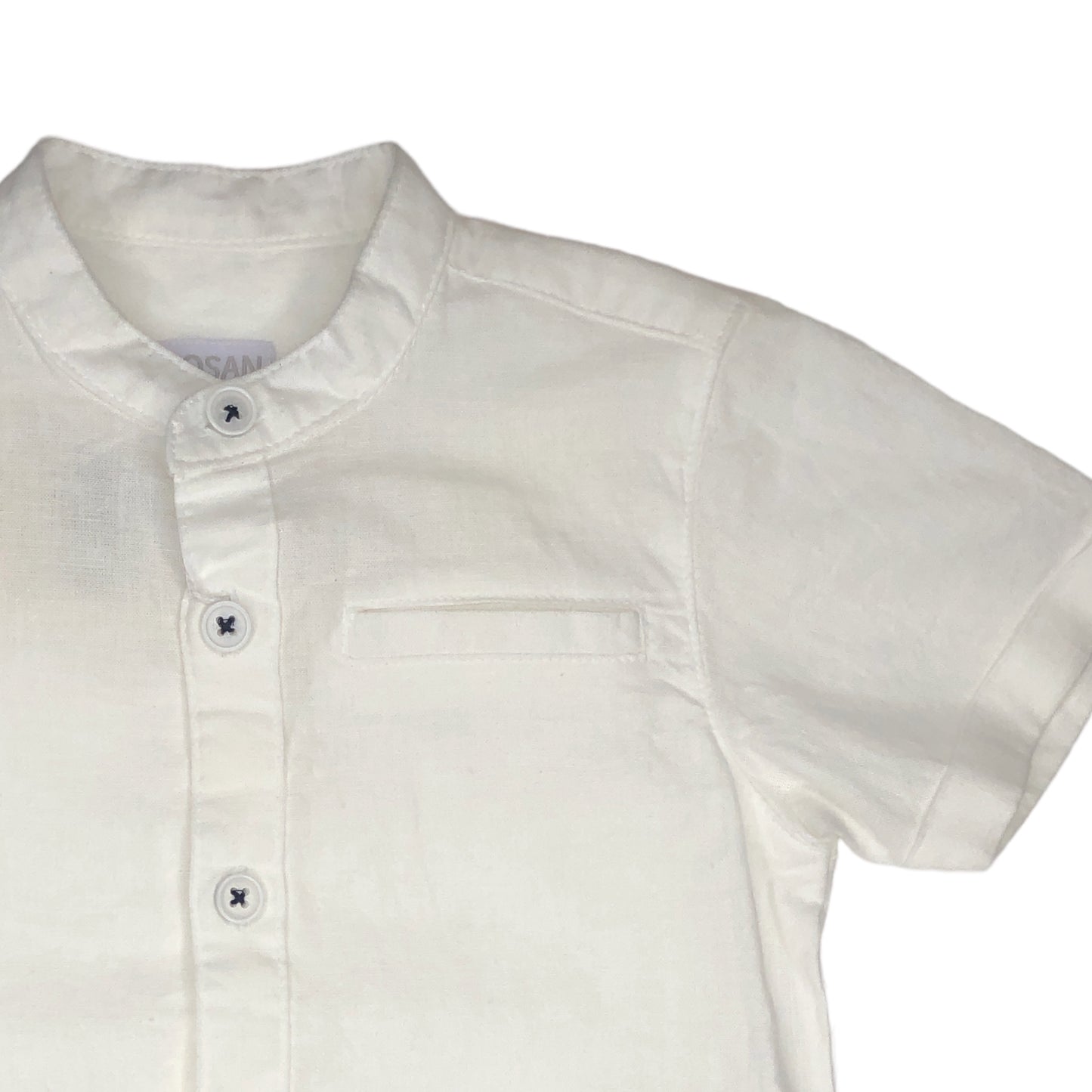 Camisa manga corta blanca para bebé niño Losan