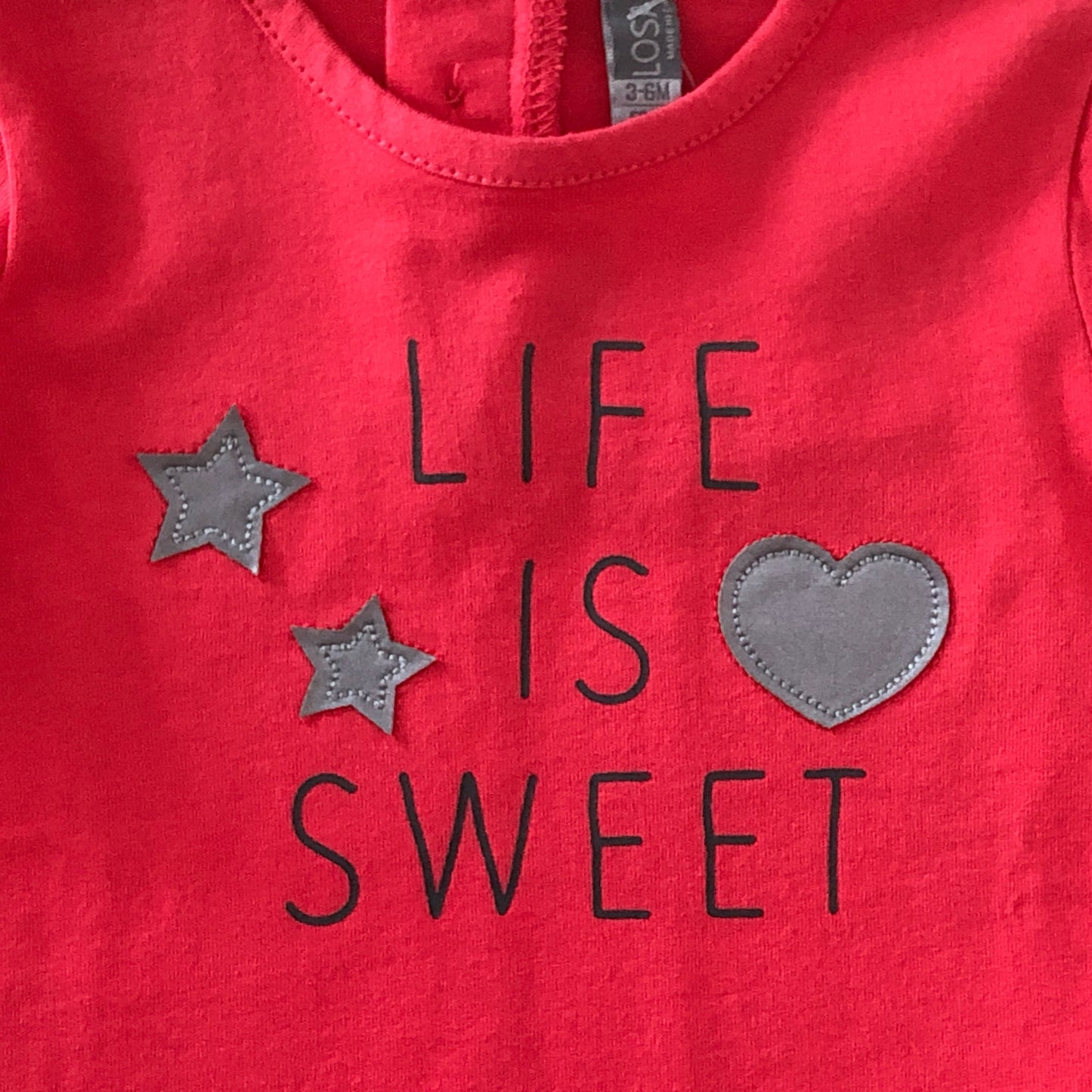 Playera “Life Is Sweet” para bebé niña Losan