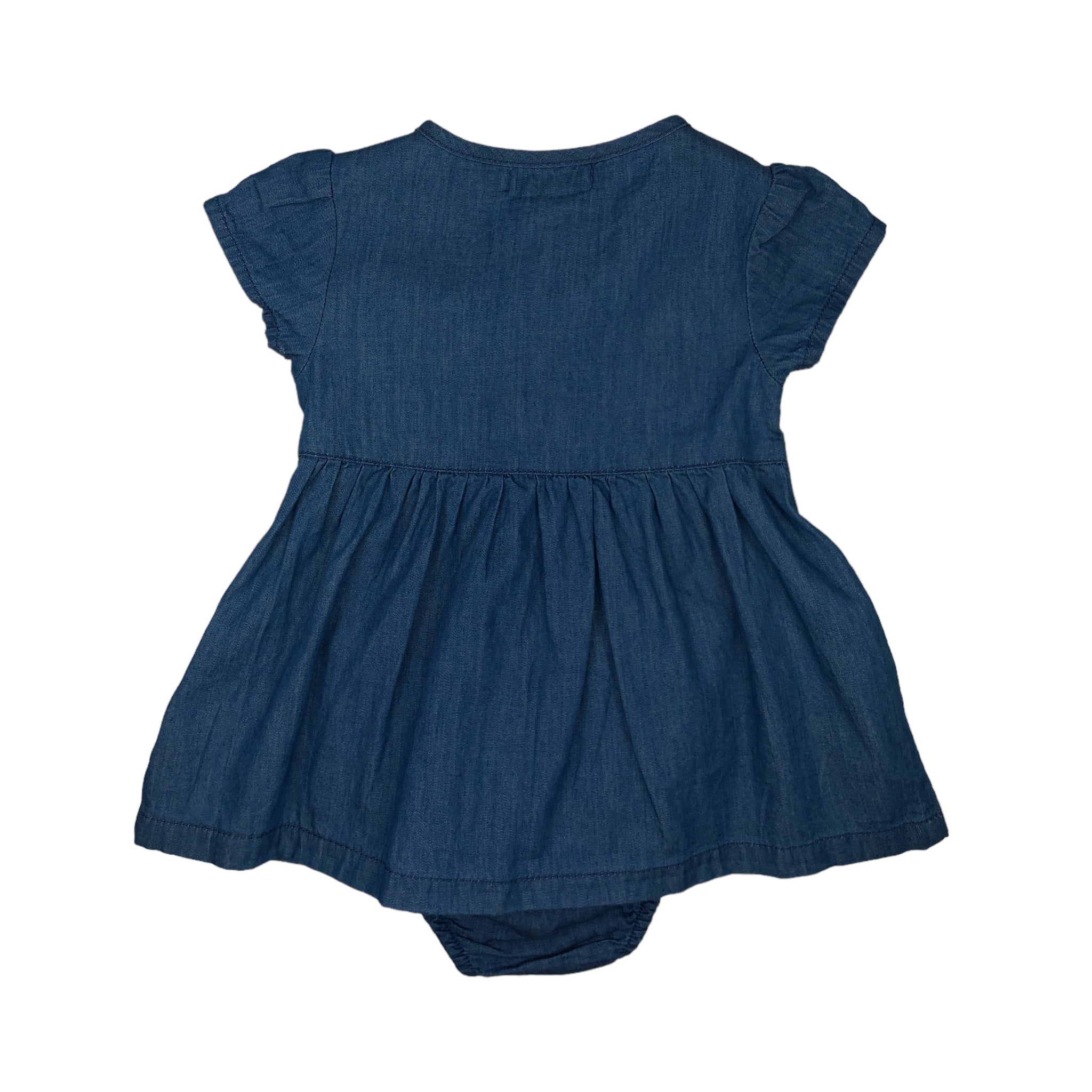 Vestido Manga Corta Mezclilla Para Bebé Niña Losan
