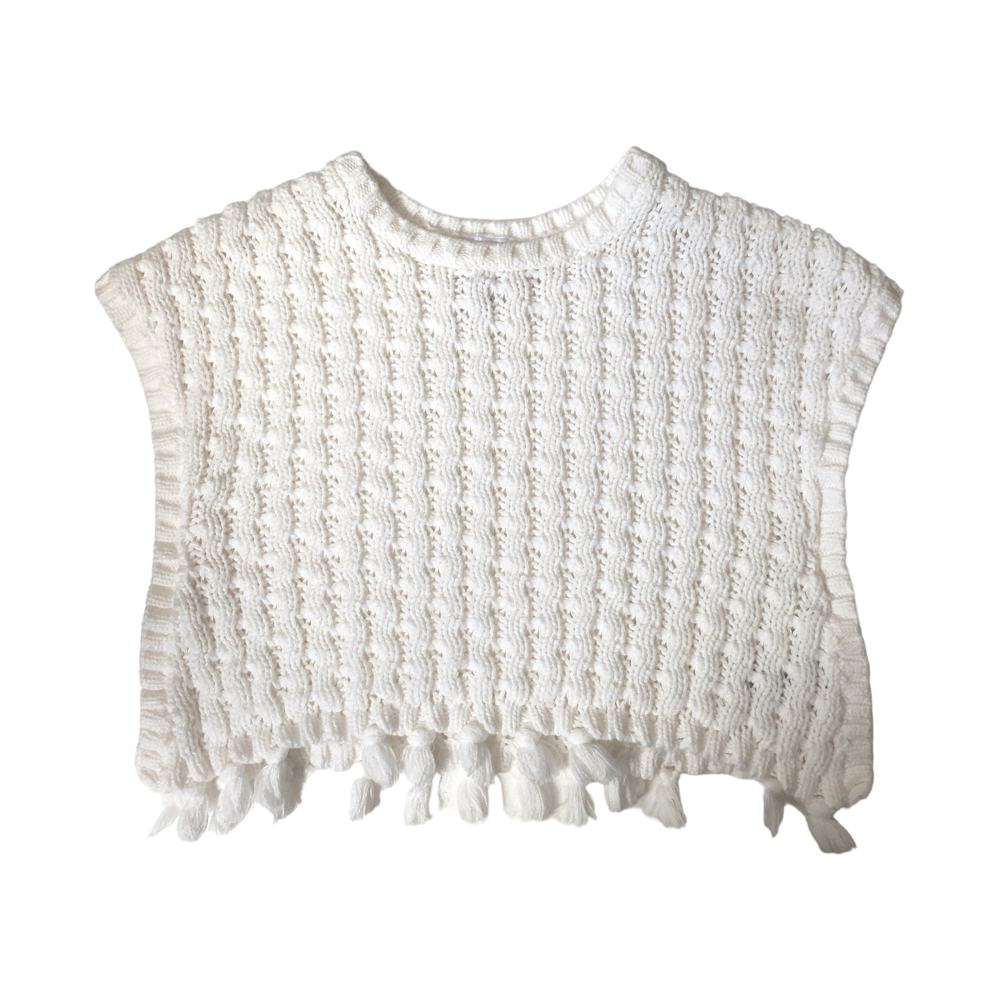 Poncho Tejido Color Blanco Para Bebé Niña Carter’s