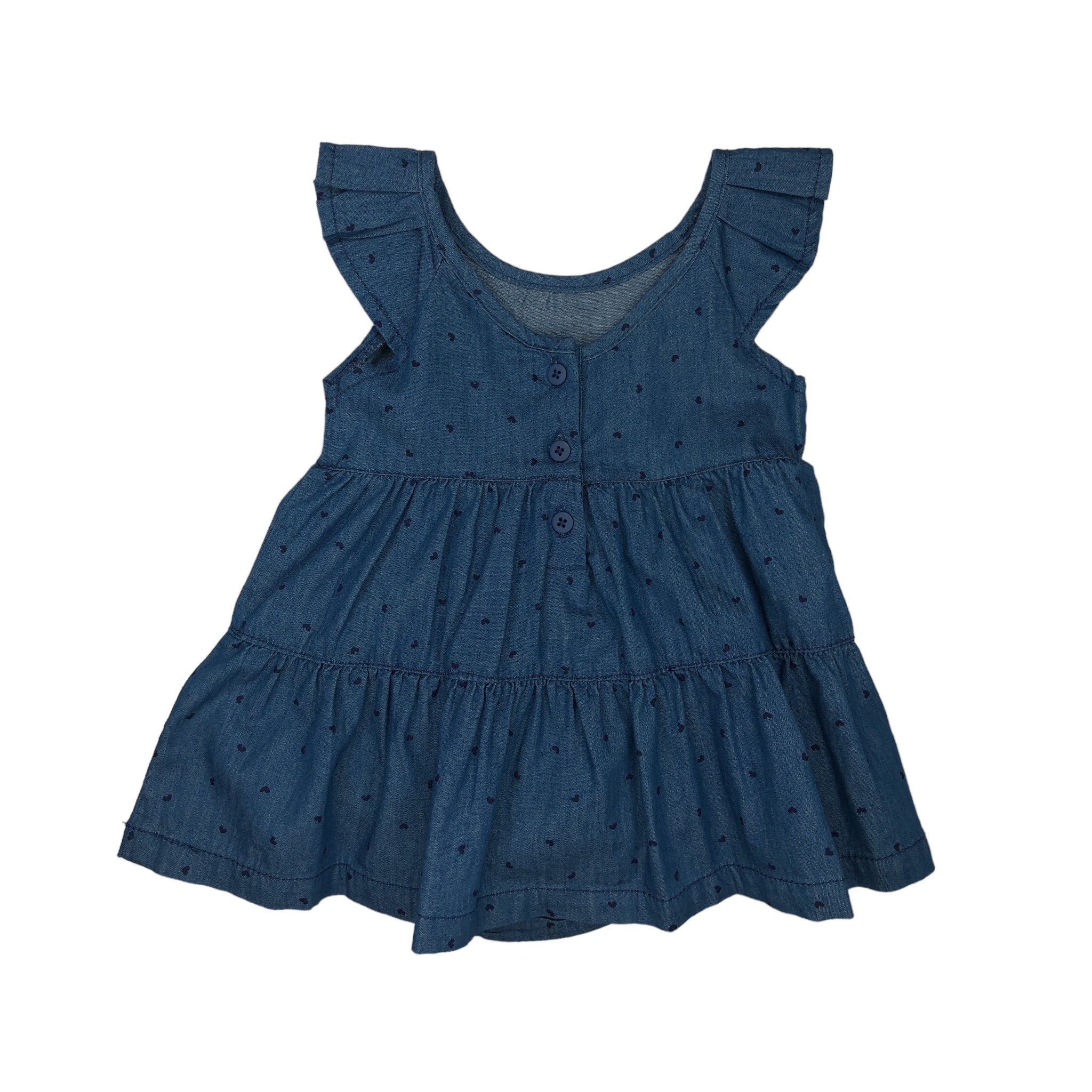 Conjunto De Vestido Denim Y Braguita Para Bebé Niña Losan