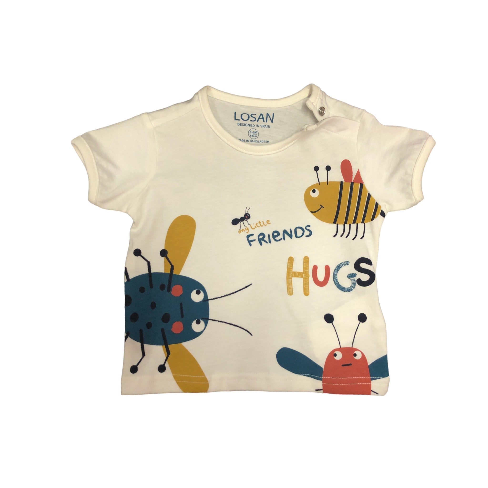 Playera manga corta "my Little FRIENDS HUGS" para bebé niño Losan