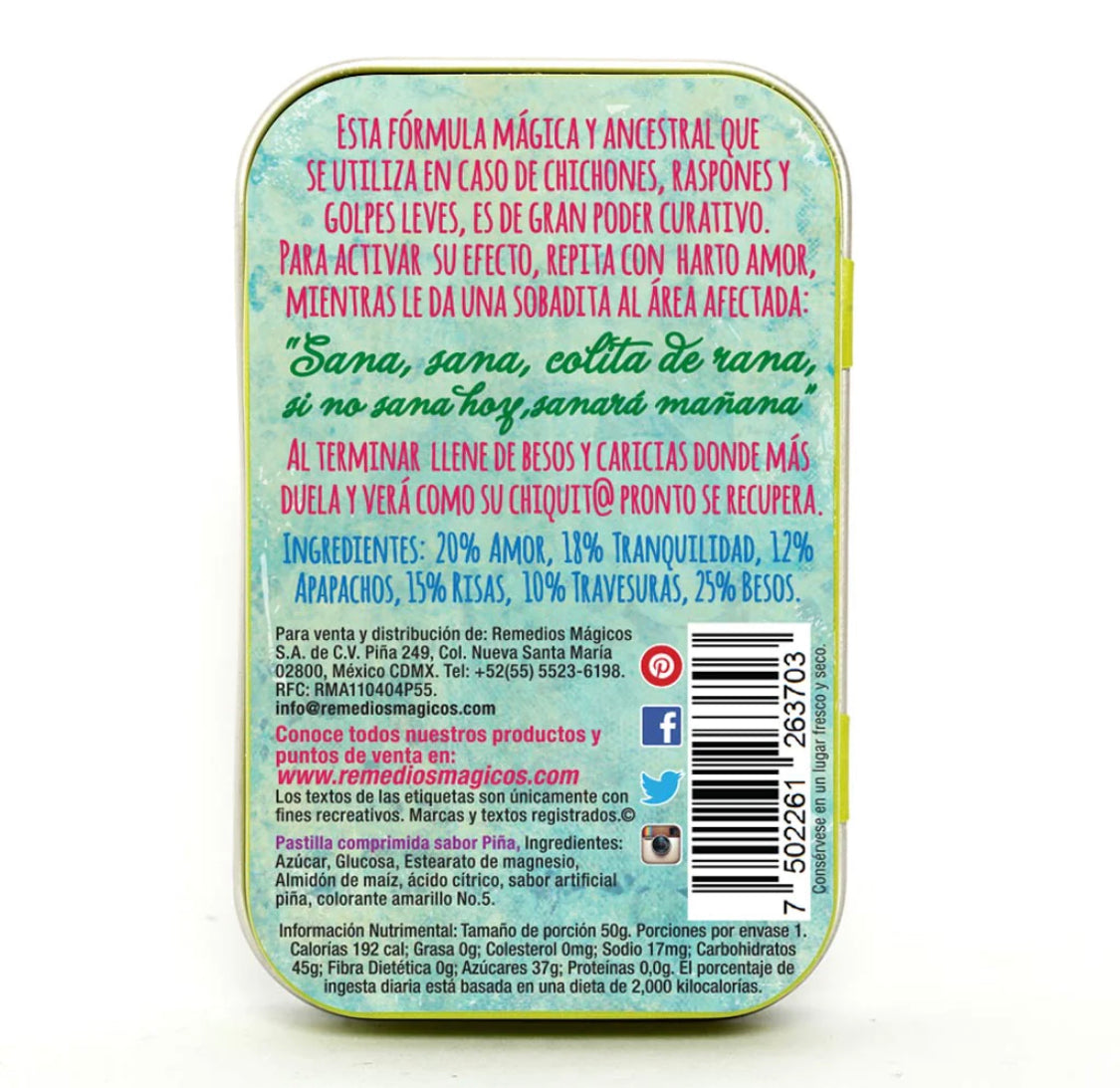 Pastillero “Sana Sana Colita de Rana” Remedios Mágicos