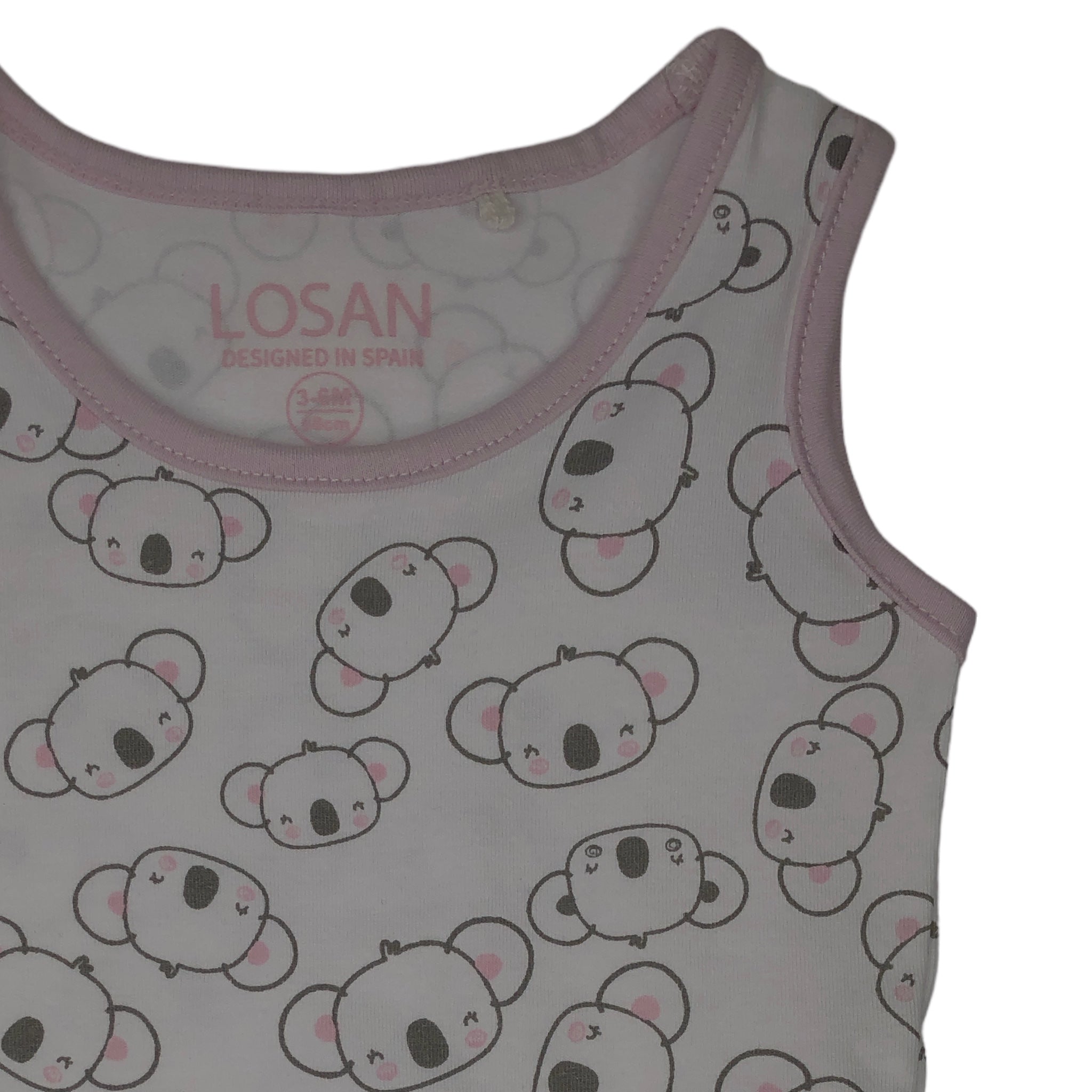 Pañaleros Manga Corta Para Bebé Niña "Calm Mood" Losan