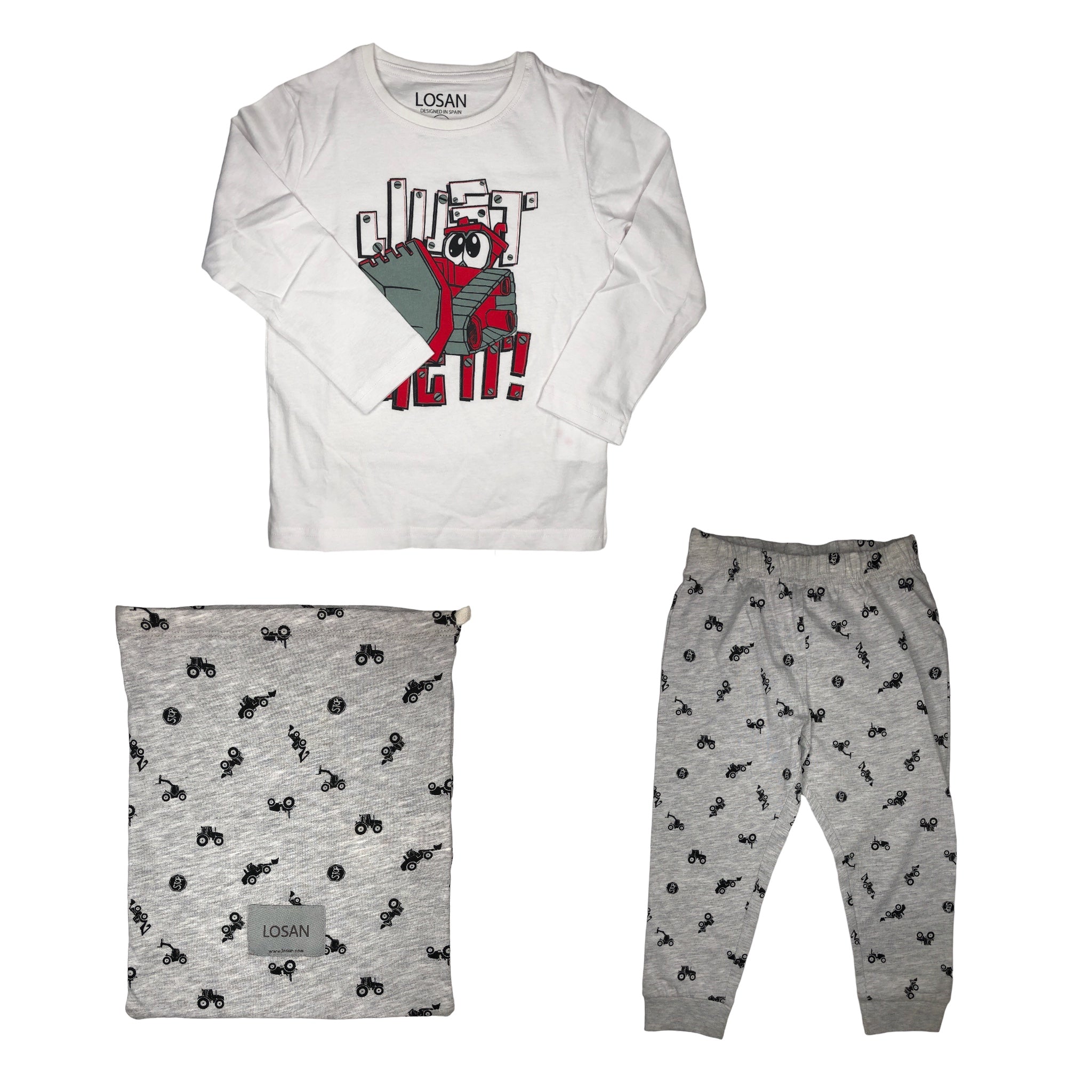 Pijama Manga Larga Niño Con Costalito Losan