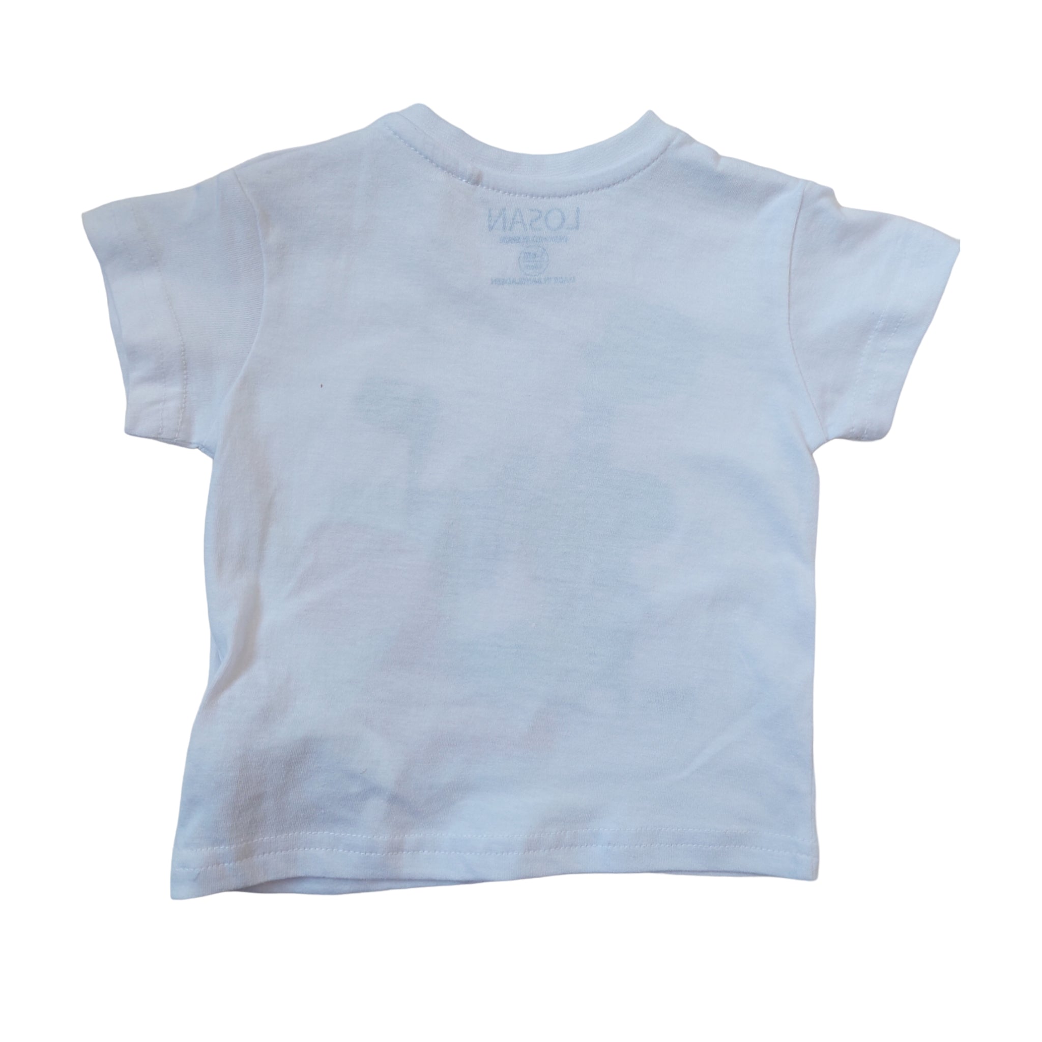 Playera Blanca Dinosaurio "In The Olden Days" Para Pebé Niño Losan