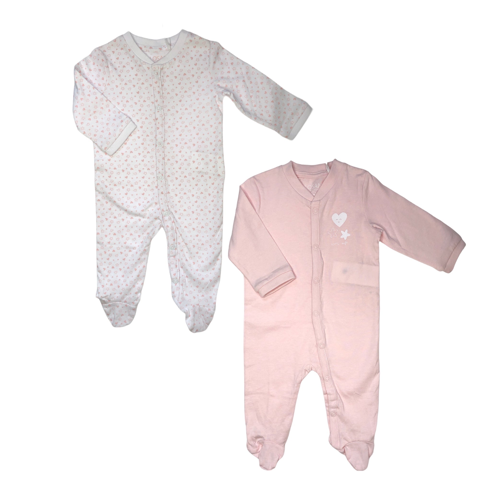 Mameluco 2 Piezas Rosa Para Bebé Niña Losan