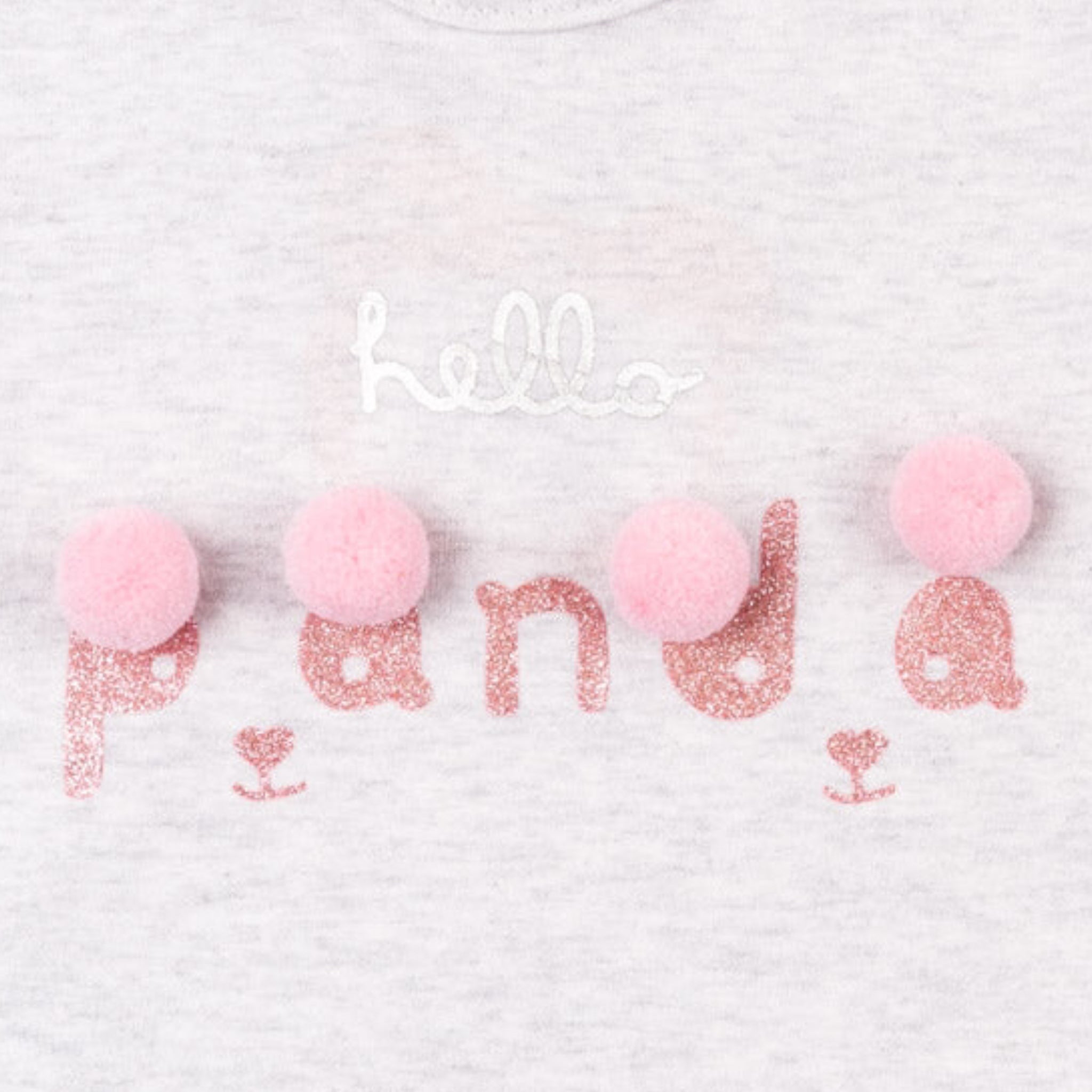 Conjunto 3 piezas de camiseta con pompones, falda y leotardo bebé niña Losan