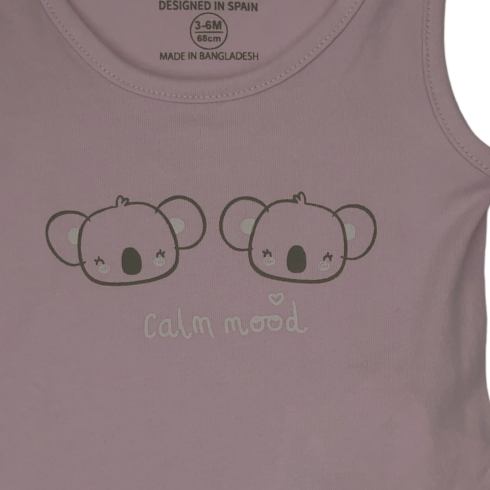 Pañaleros manga corta para bebé niña "calm mood" Losan