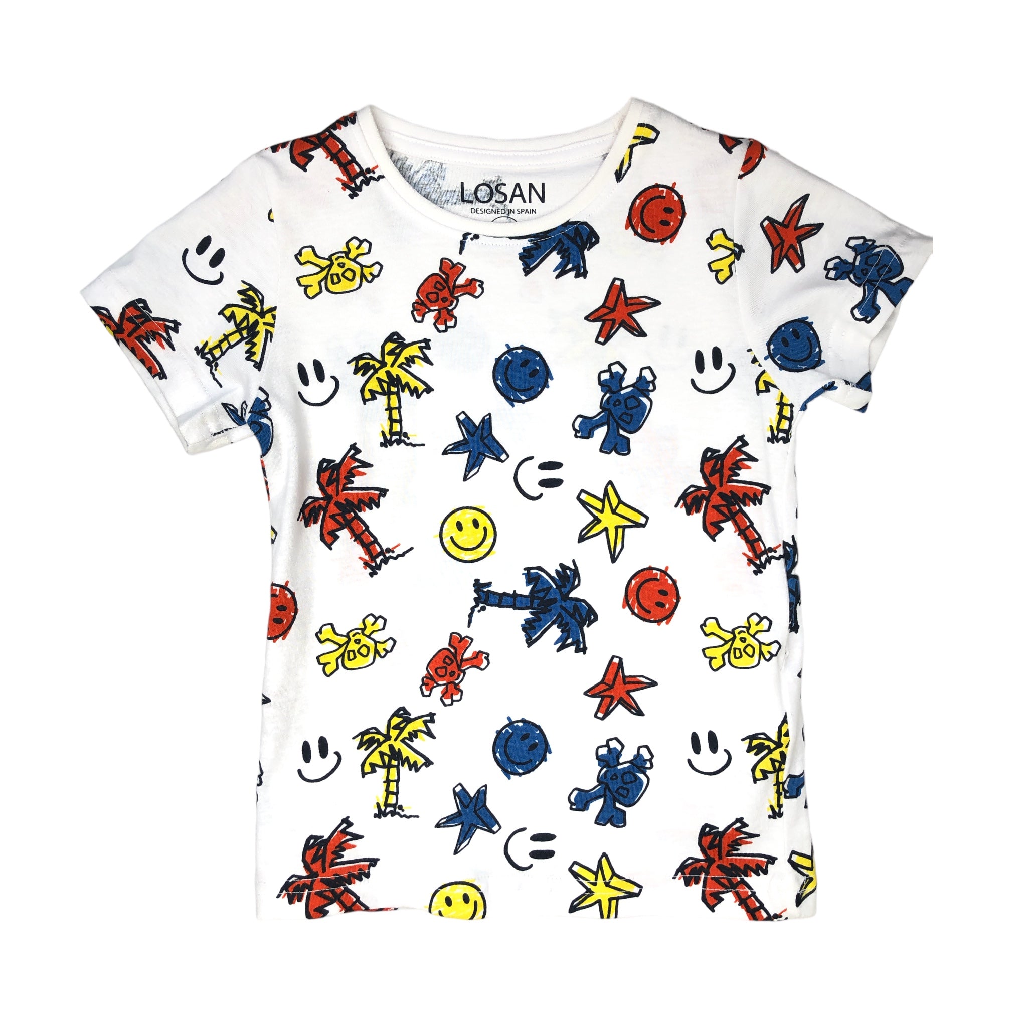 Playera Smile Manga Corta Losan