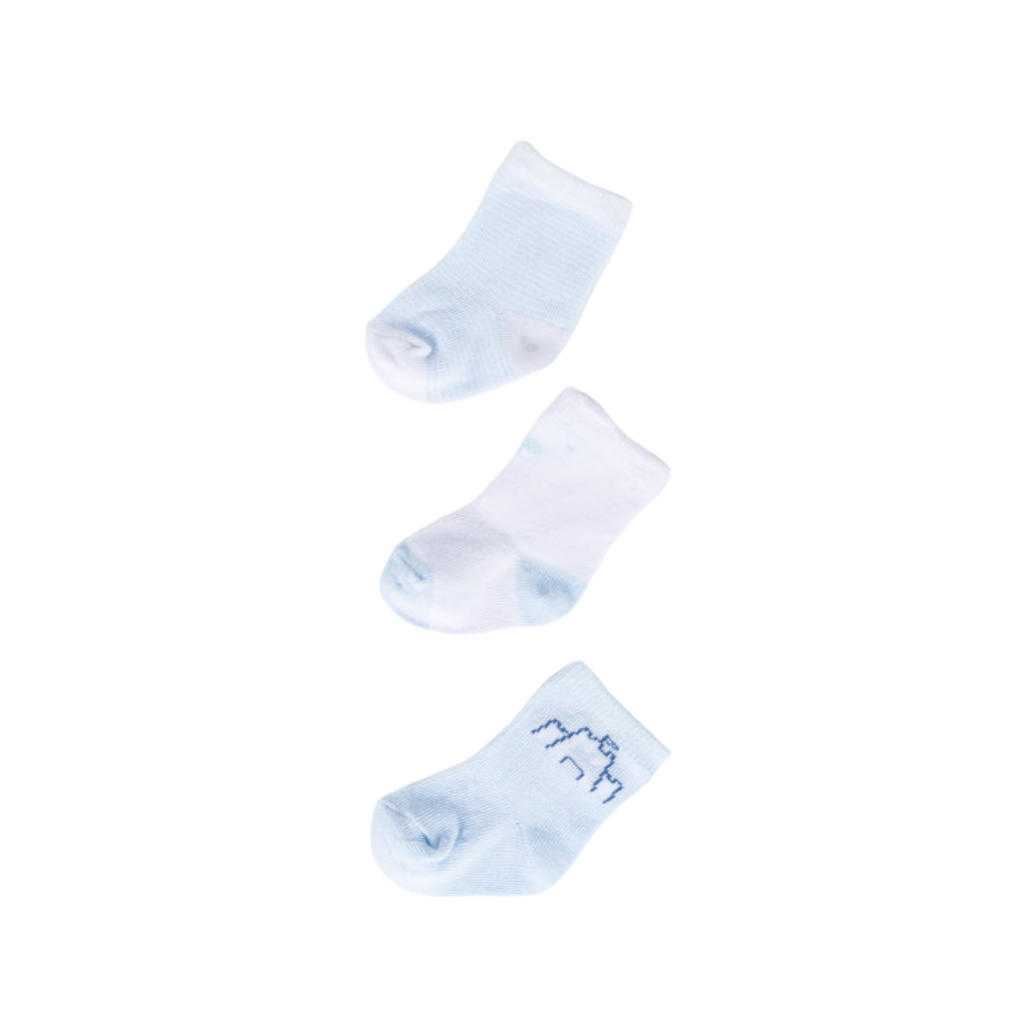 Calcetines 3 pares azules para bebé niño LOSAN -