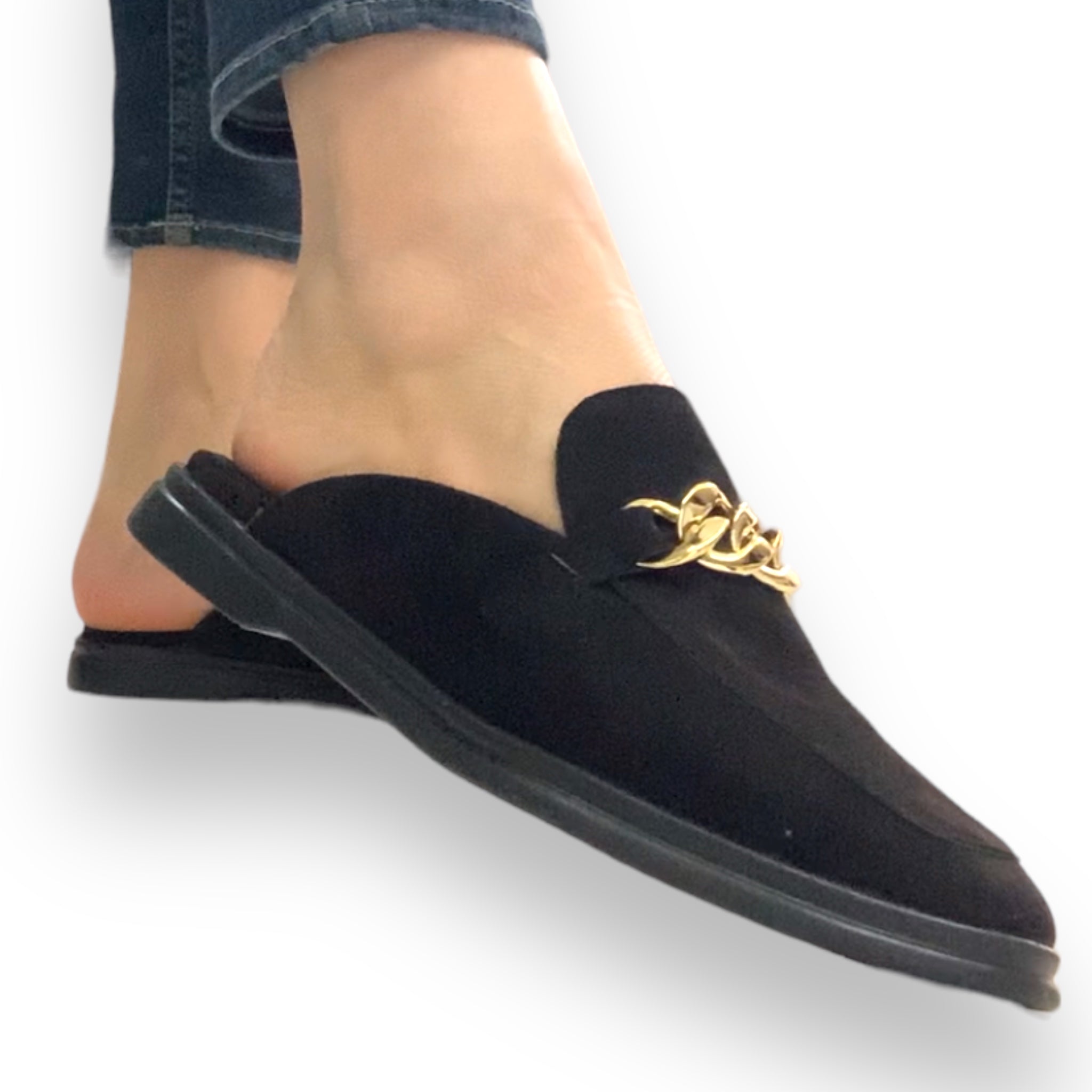 Flat Prisco negro con cadena David Serrano