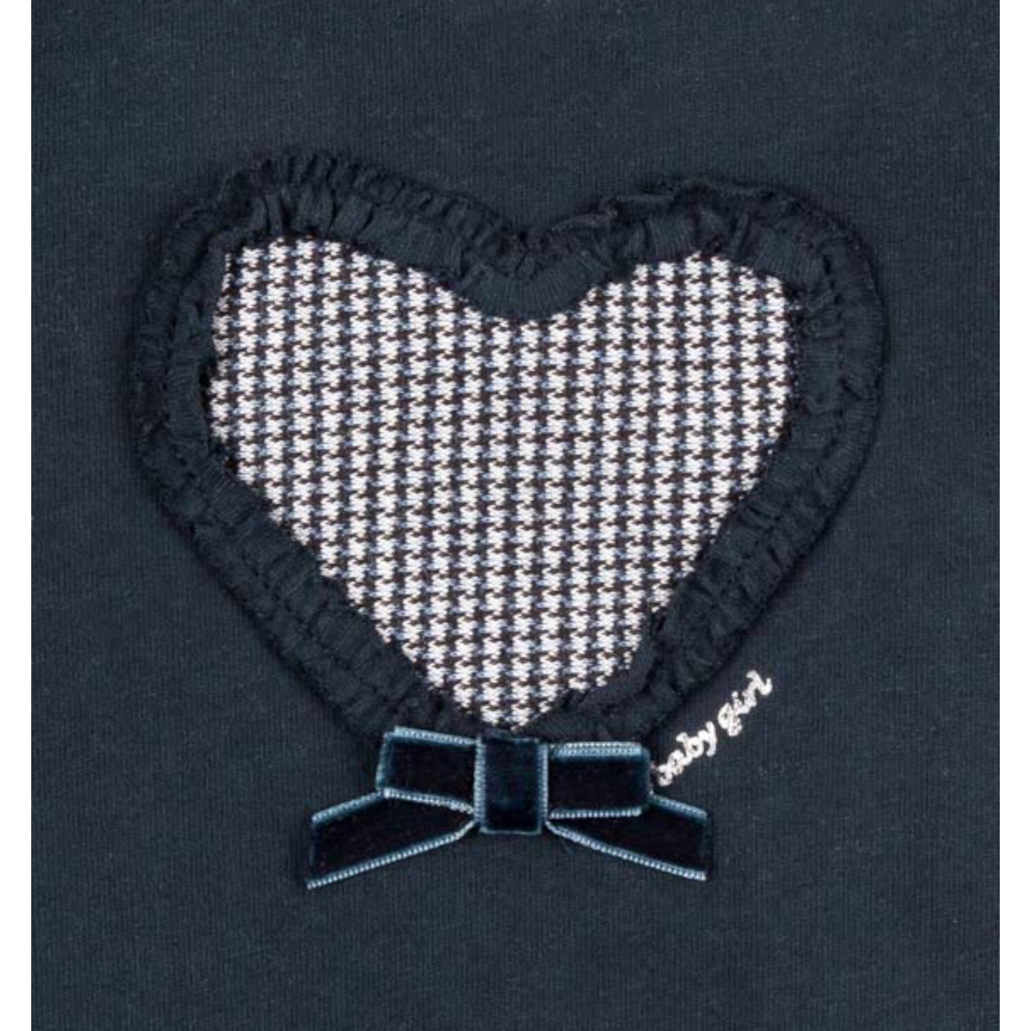 Conjunto 2 de camiseta de manga larga con corazón y pantalón bebé niña Losan