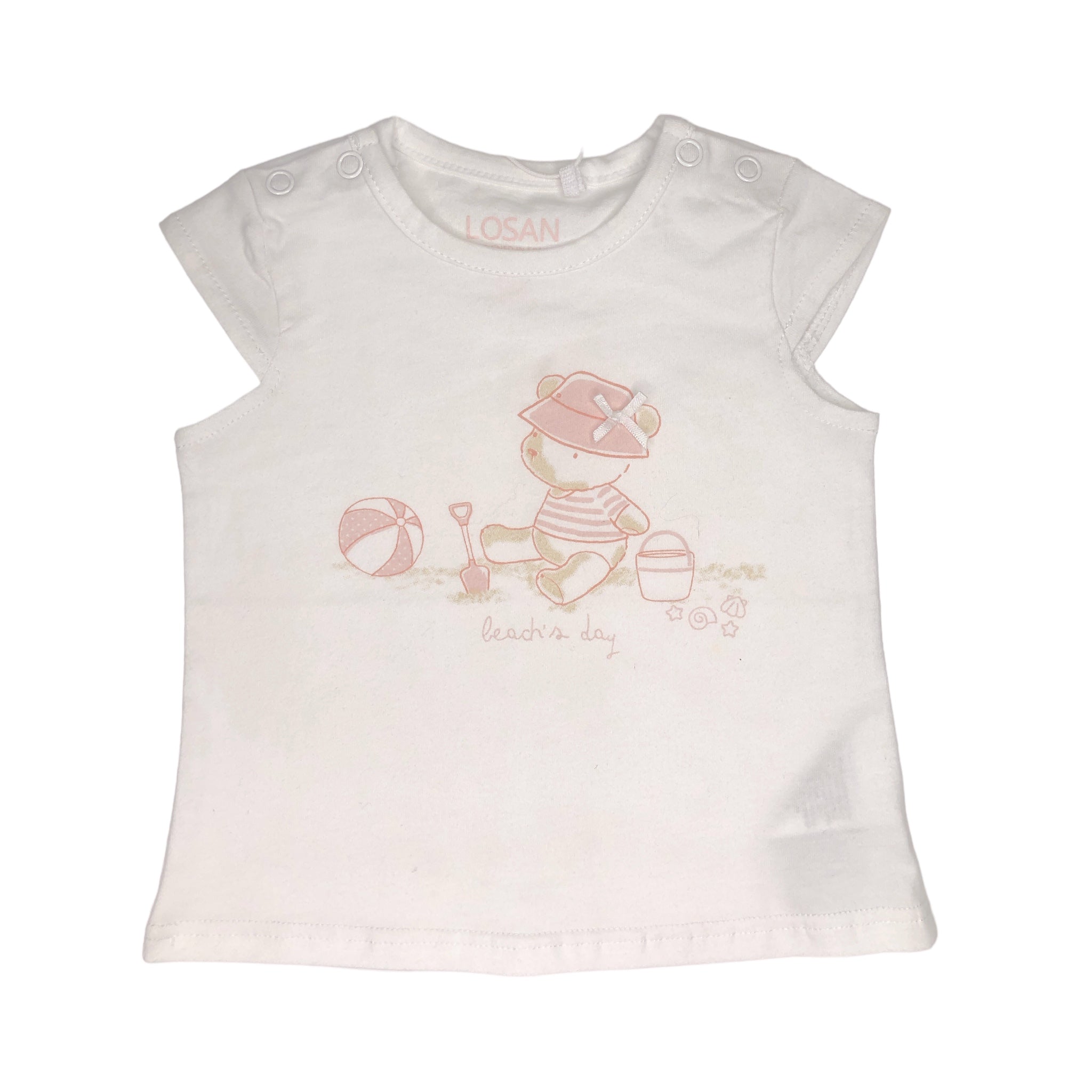 Conjunto De Camiseta "Beach's Day" Y Legging Para Bebé Niña Losan