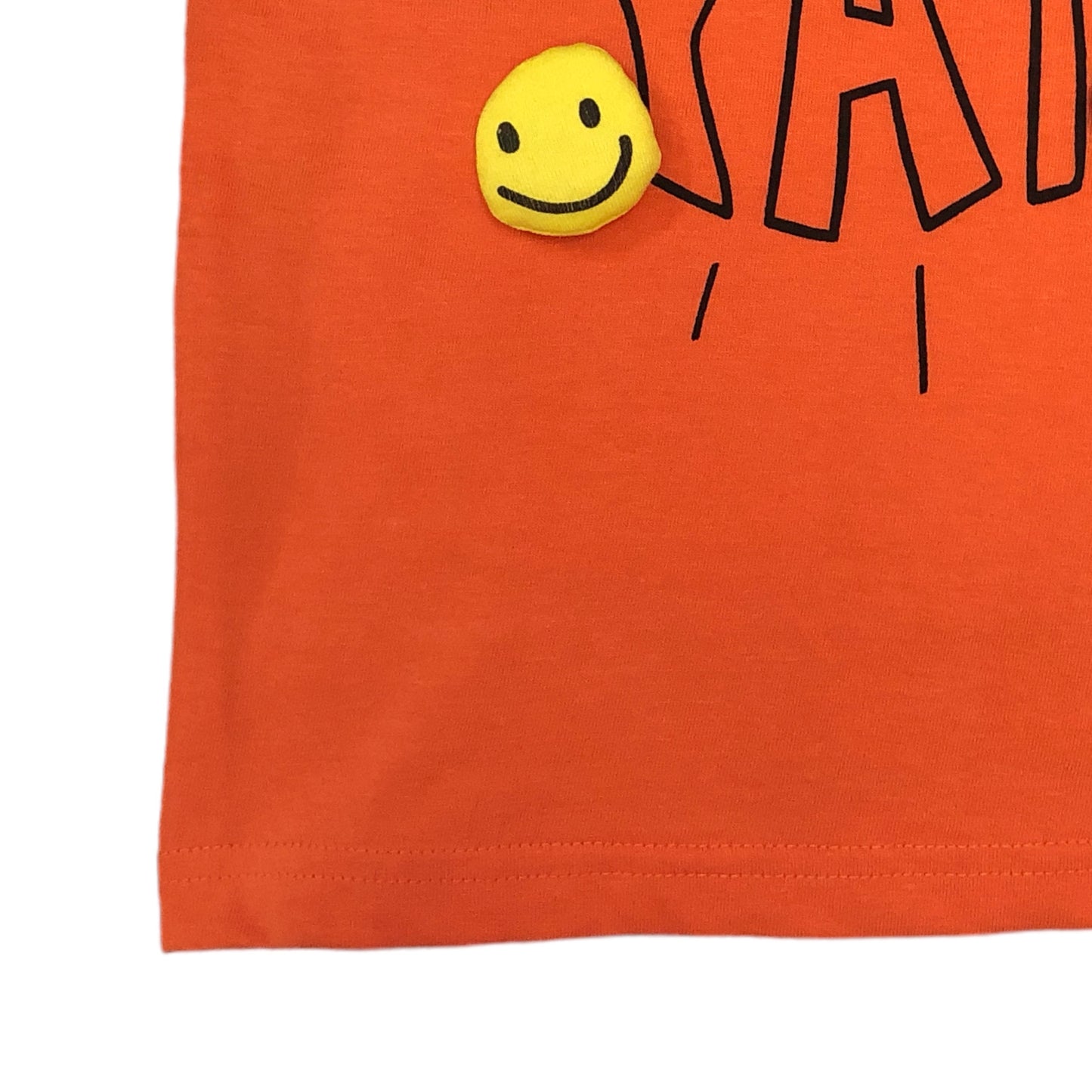 Playera naranja charms 3D para bebé niño "YAY" Losan