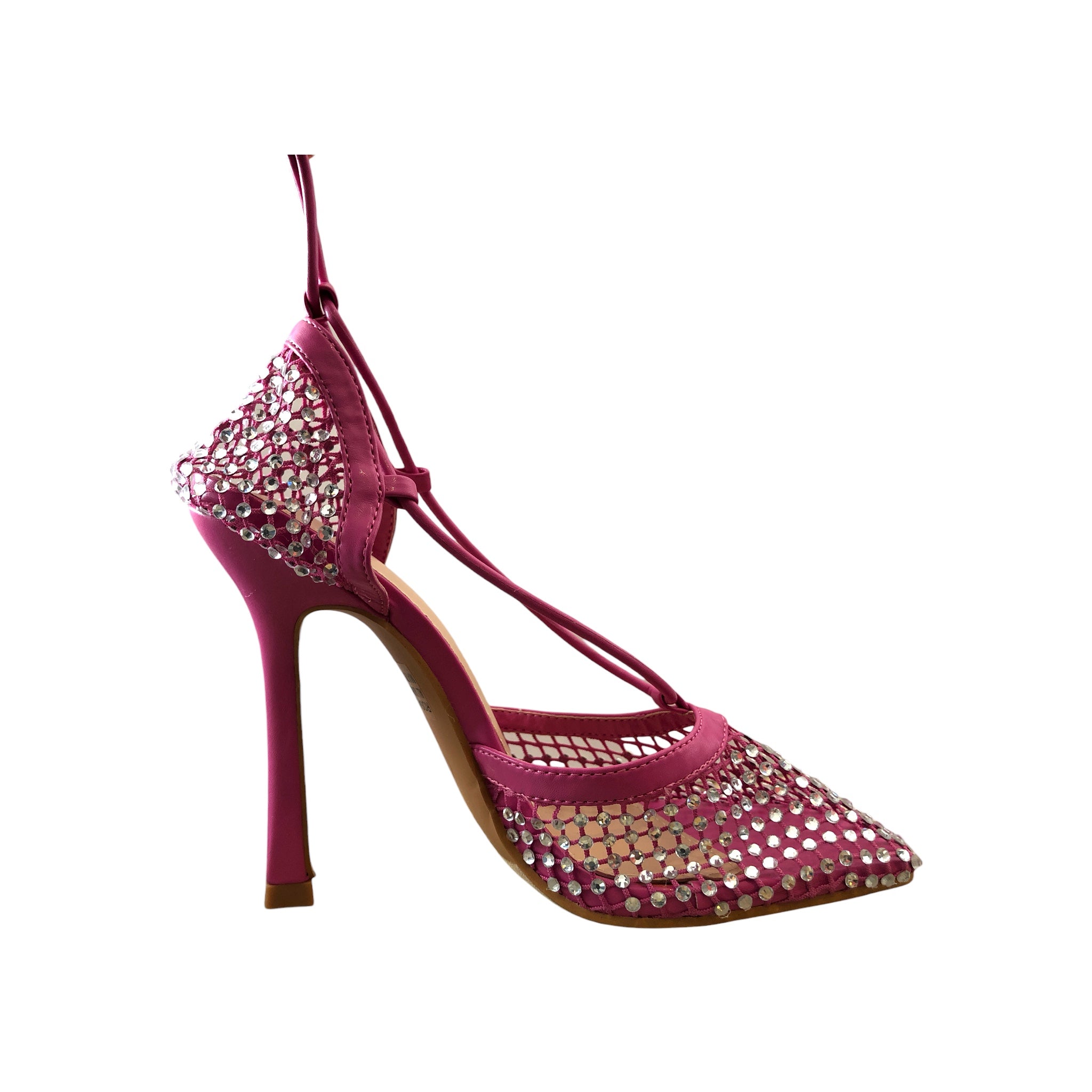 Zapatilla red cristales fucsia DA