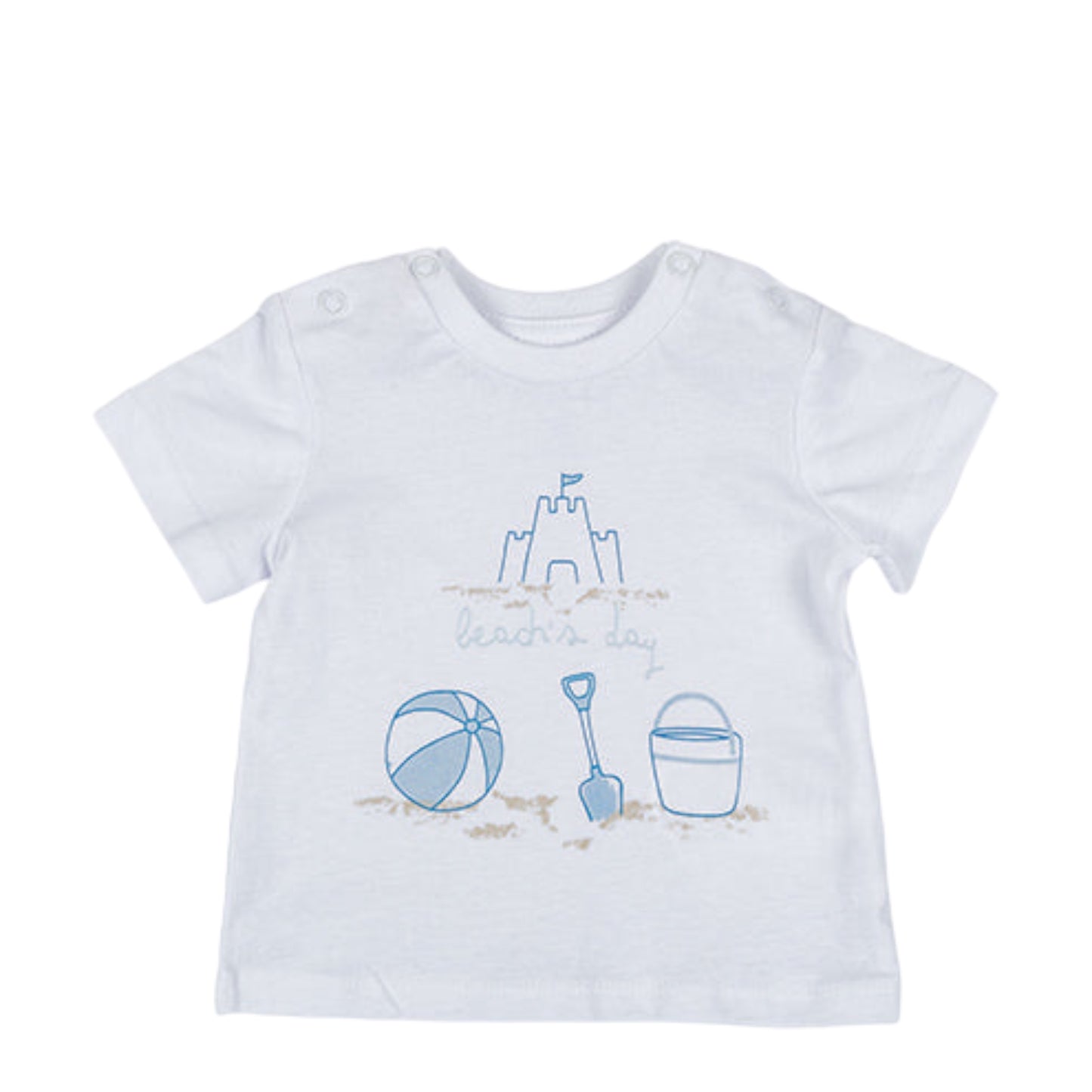 Conjunto de camiseta "Beach's Day" y short para bebé niño LOSAN