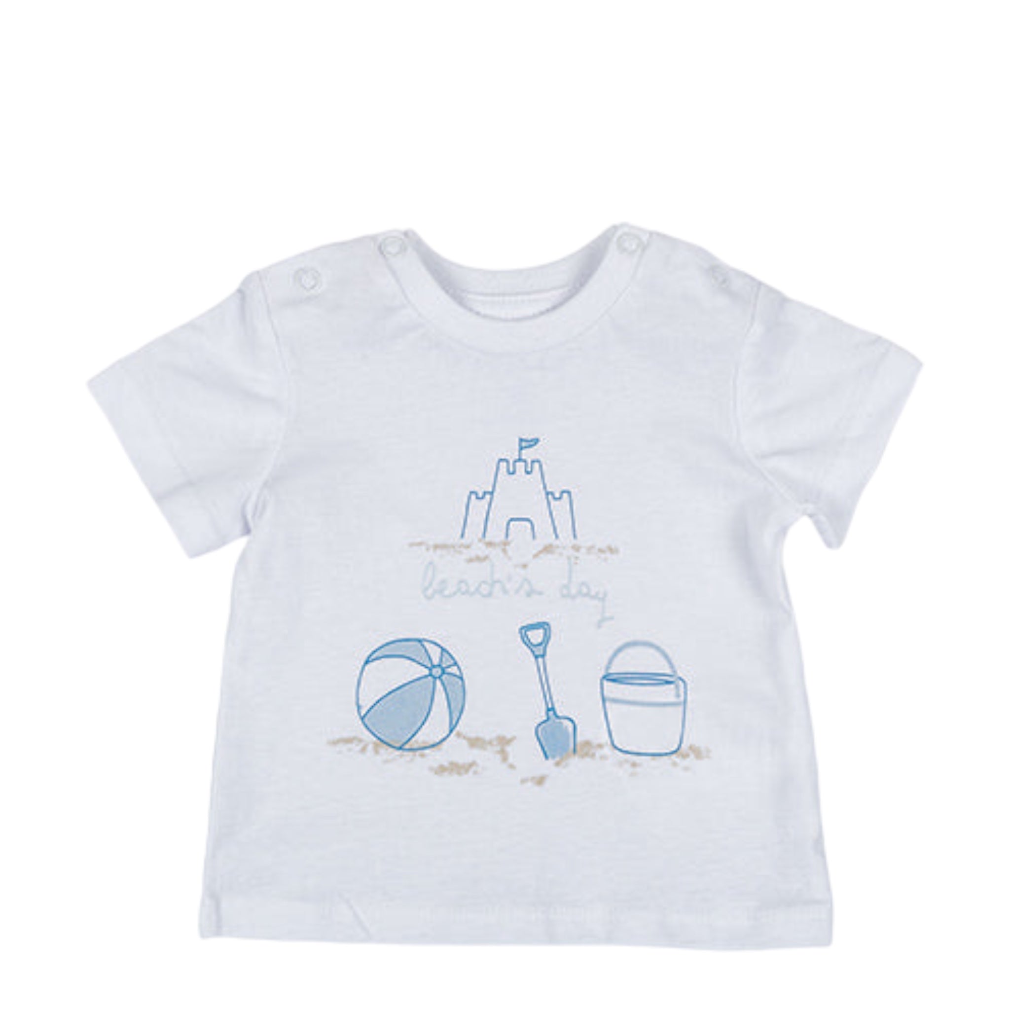 Conjunto De Camiseta "Beach's Day" Y Short Para Bebé Niño Losan
