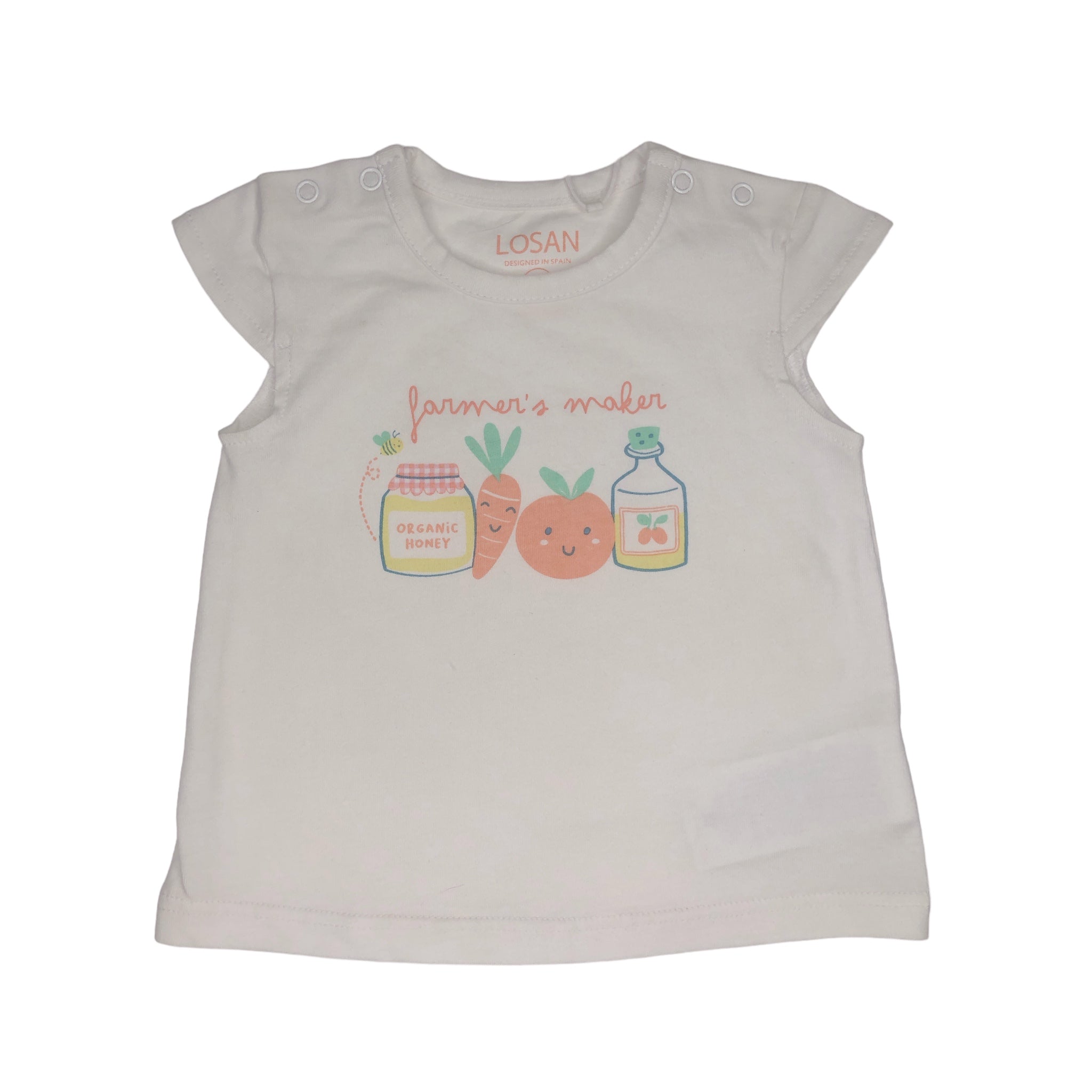 Conjunto De Camiseta Y Short Para Bebé Niña Losan