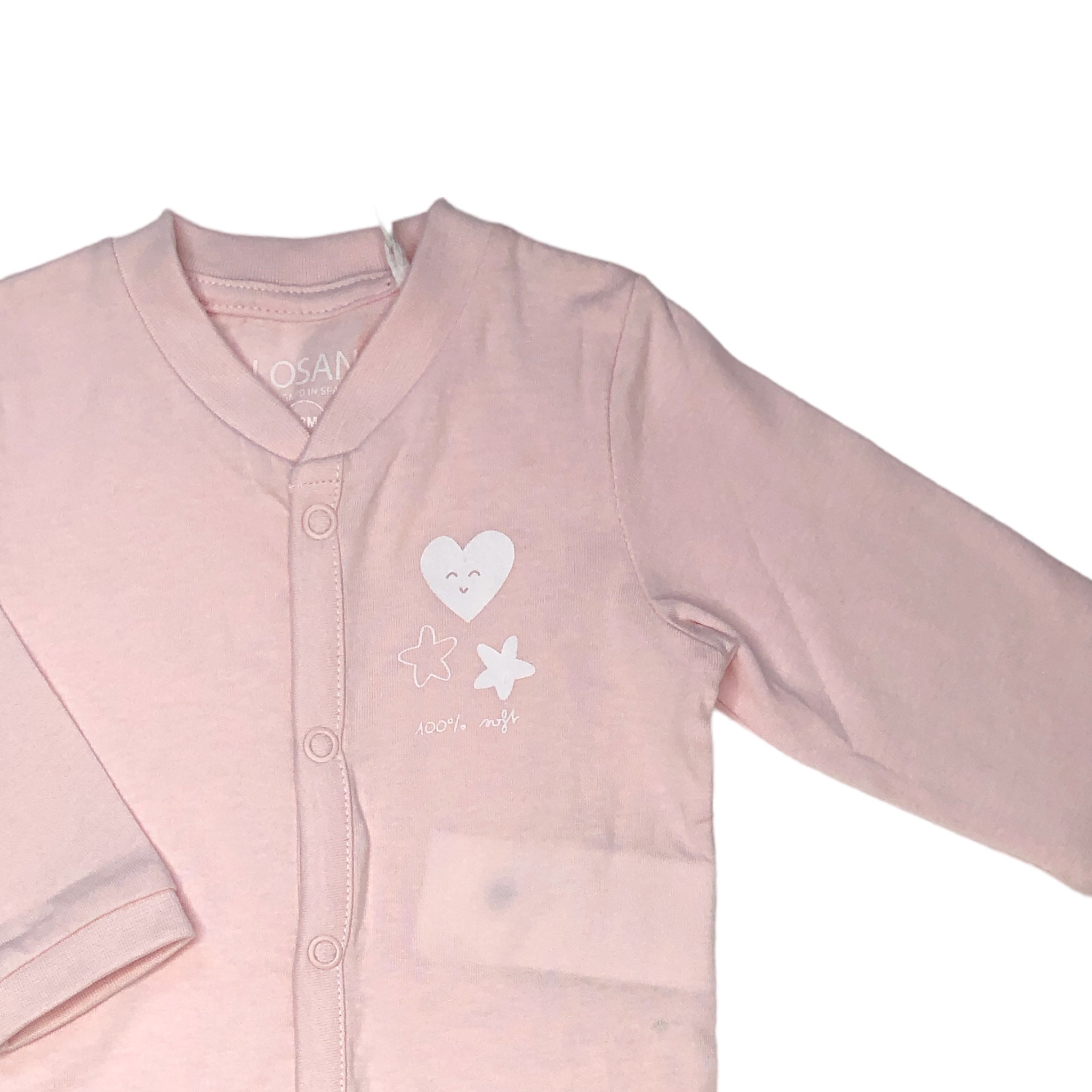 Mameluco 2 Piezas Rosa Para Bebé Niña Losan