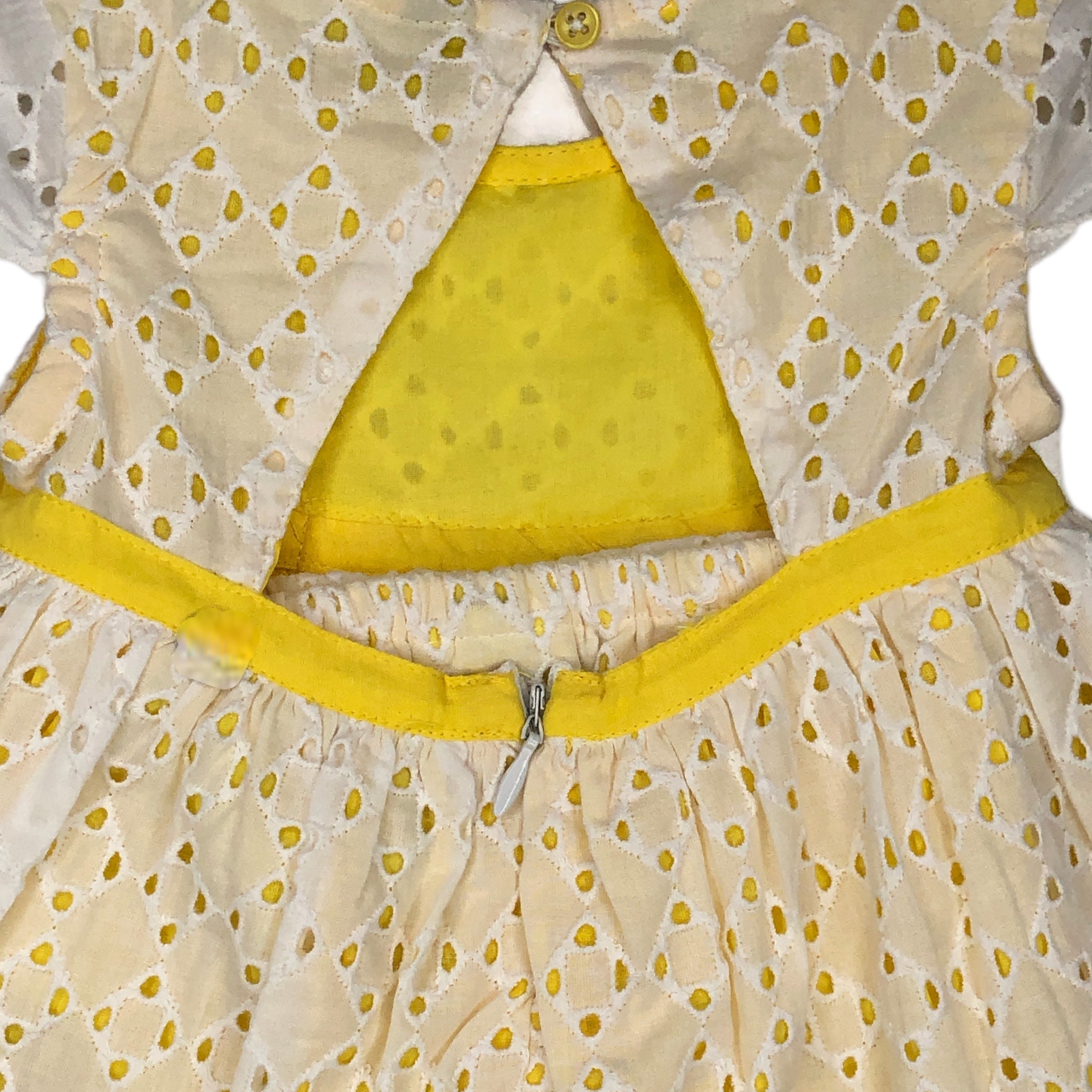 Vestido amarillo con braguita para bebé niña Losan