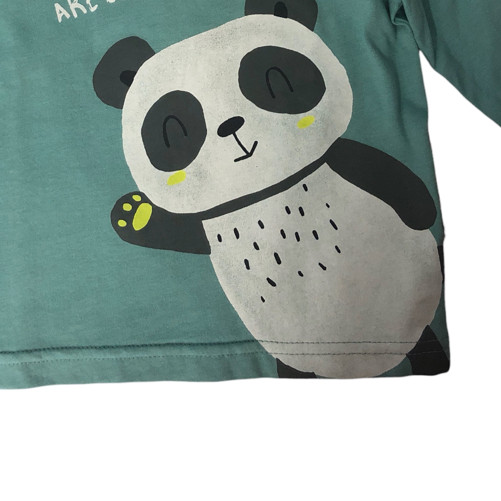 Playera Aqua panda “you ARE BEAUTIFUL” bebé niño Losan