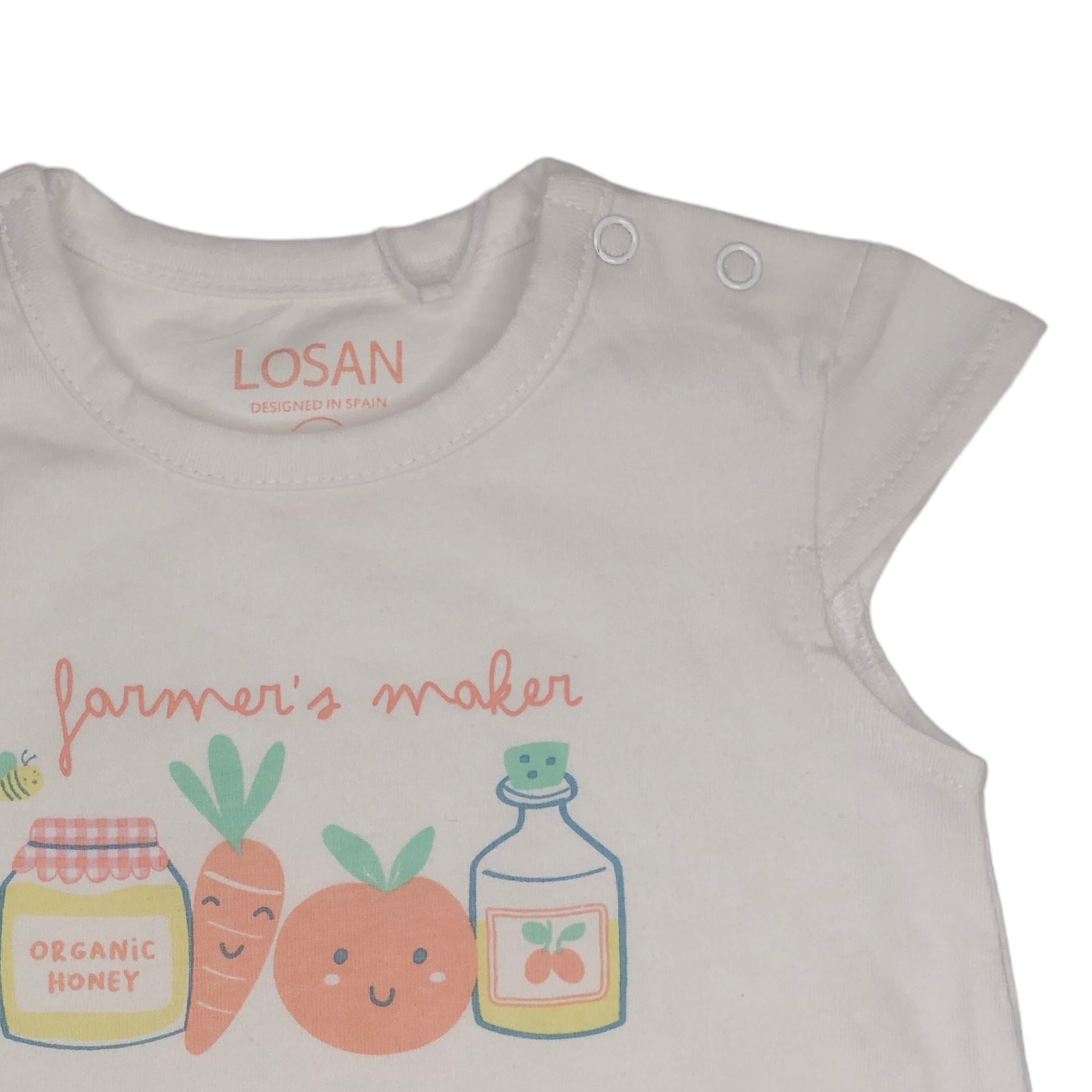 Conjunto De Camiseta Y Short Para Bebé Niña Losan