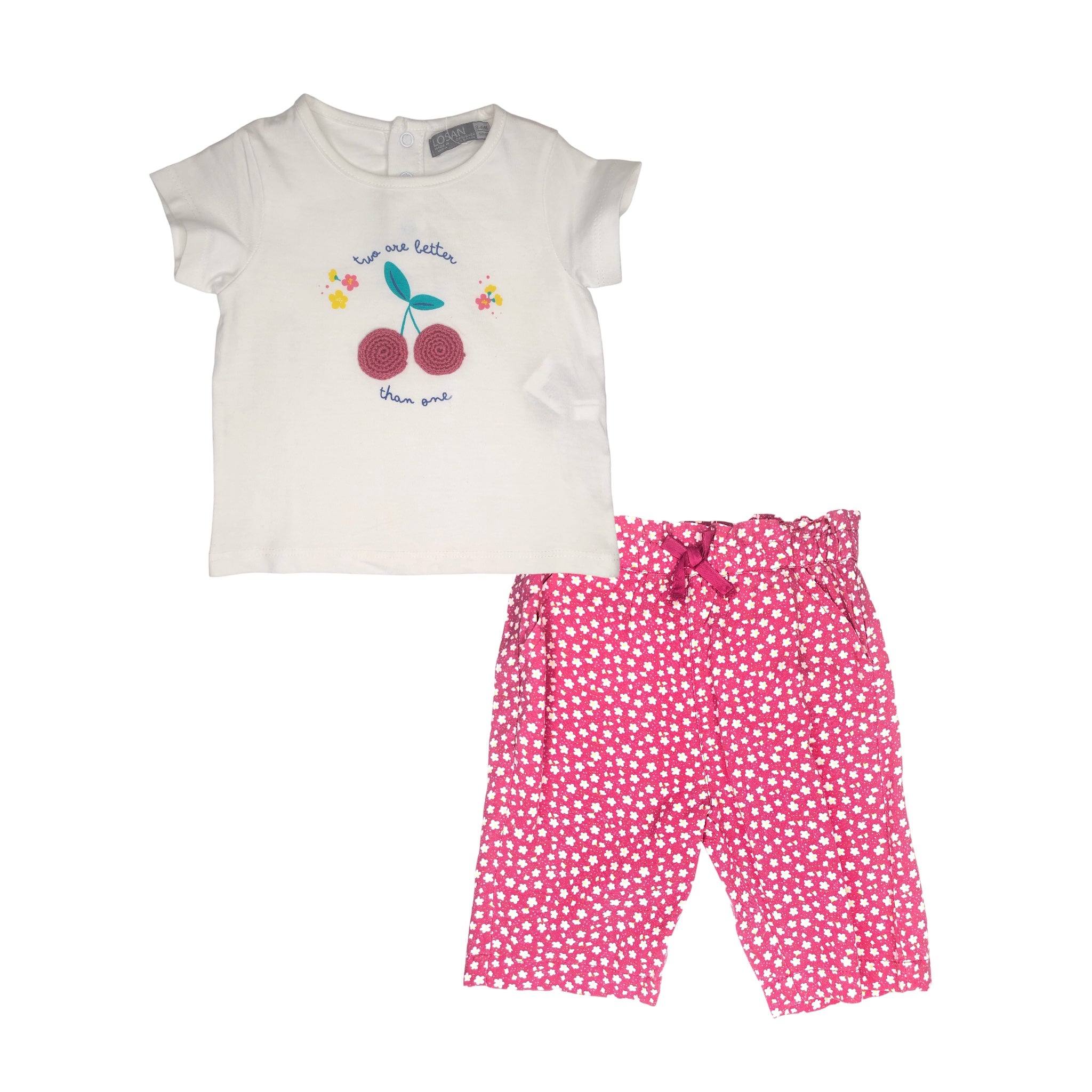 Conjunto "Two Are Better Than One" Para Bebé Niña Losan