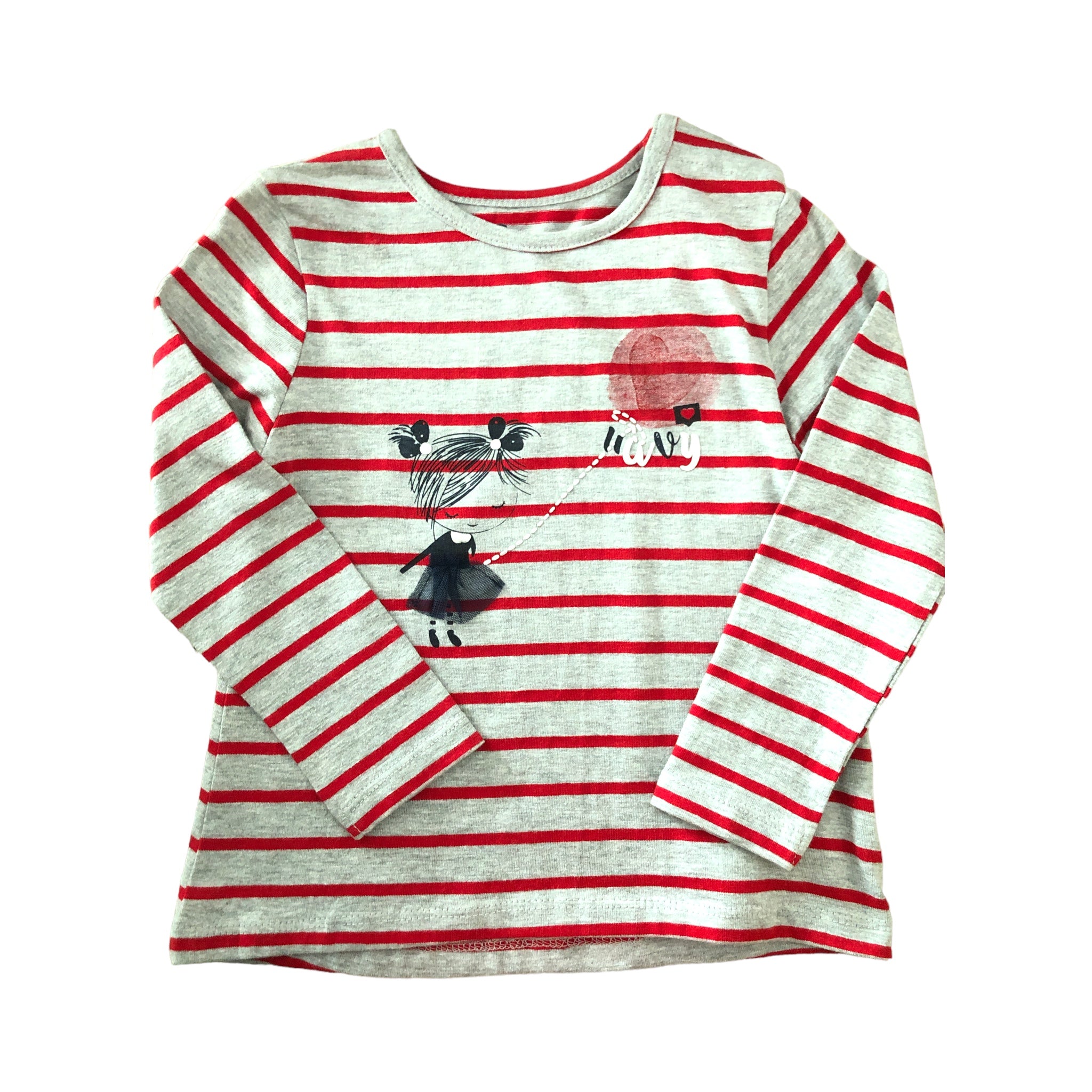 Playera Rayas Para Bebé Niña Losan