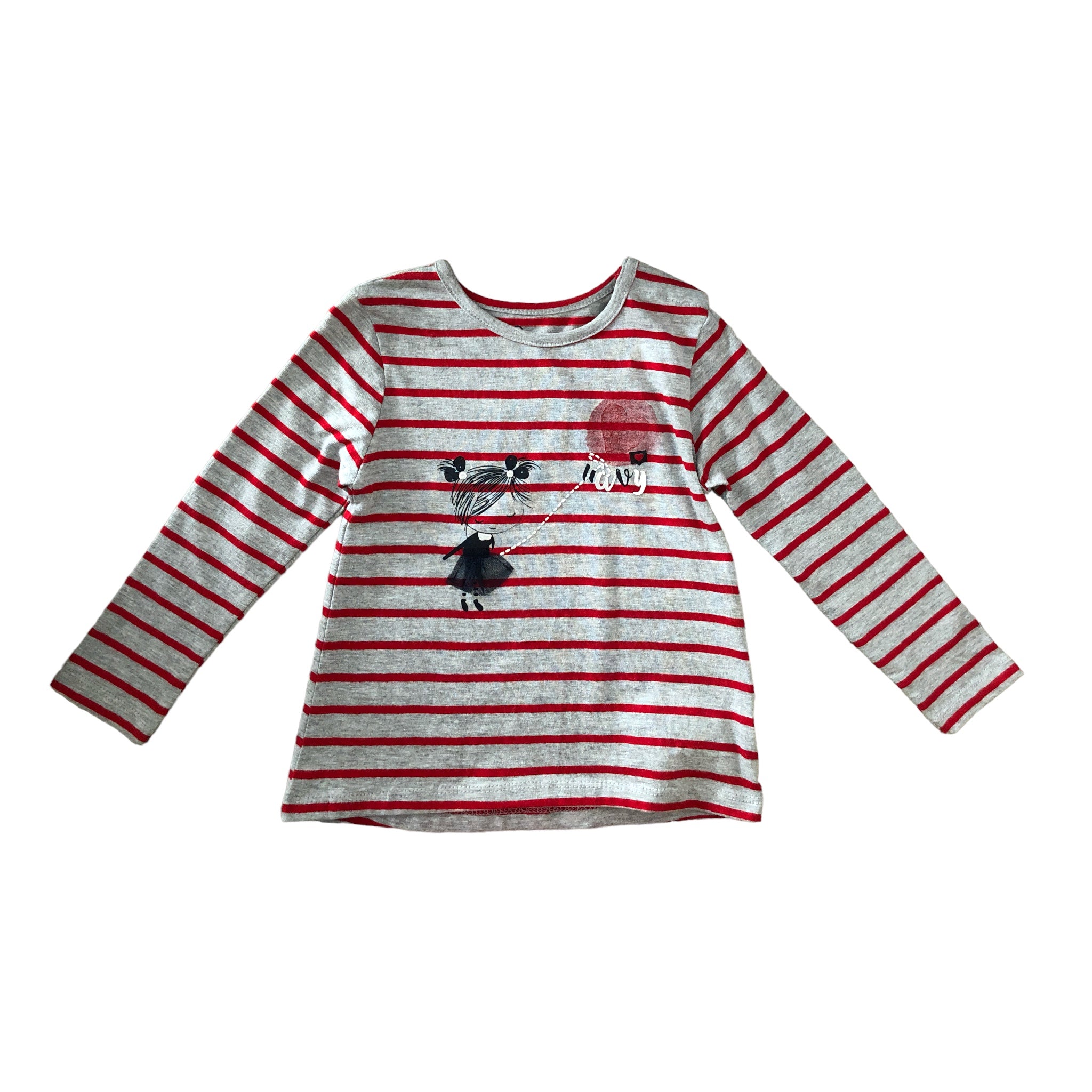 Playera Rayas Para Bebé Niña Losan