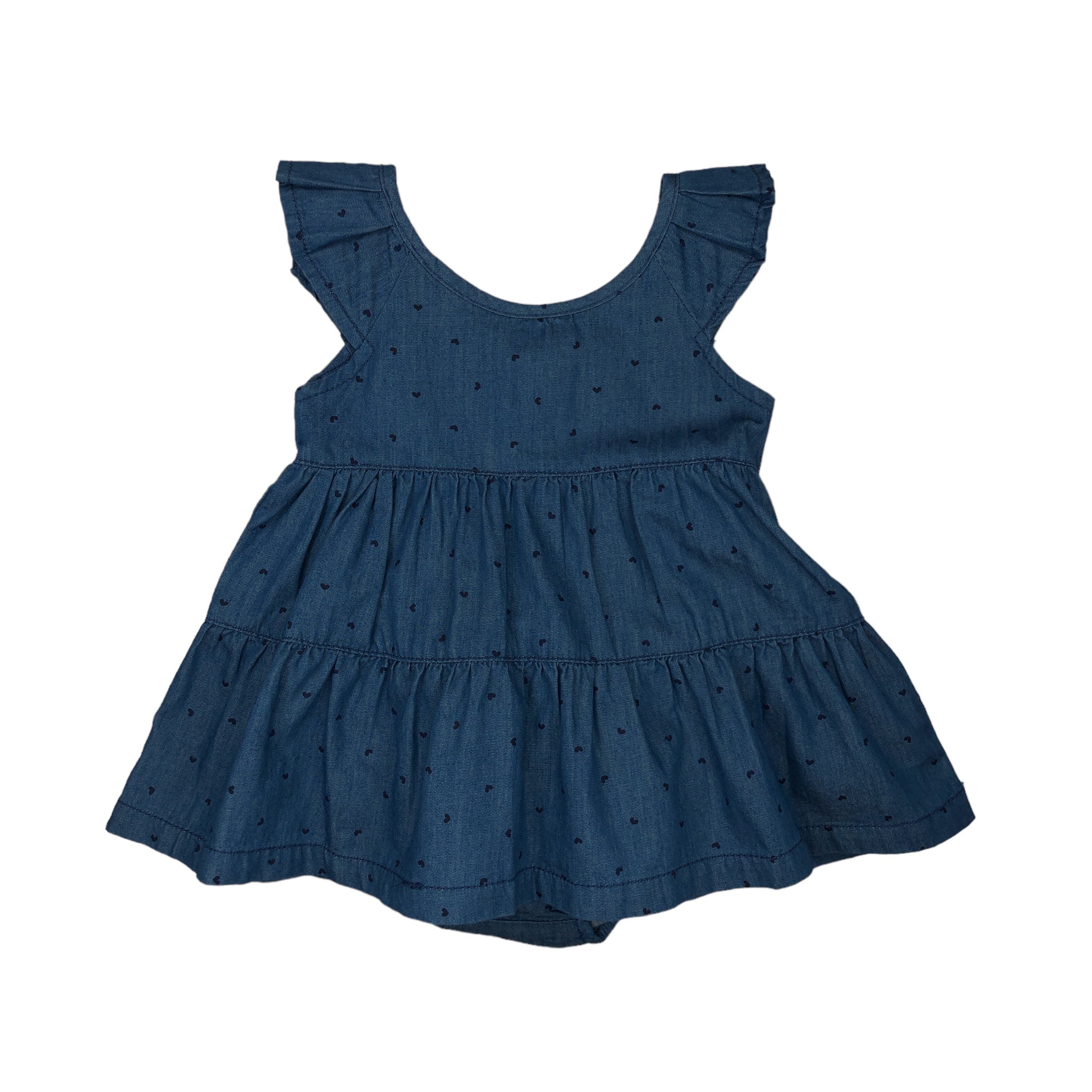 Conjunto de vestido denim y braguita para bebé niña LOSAN