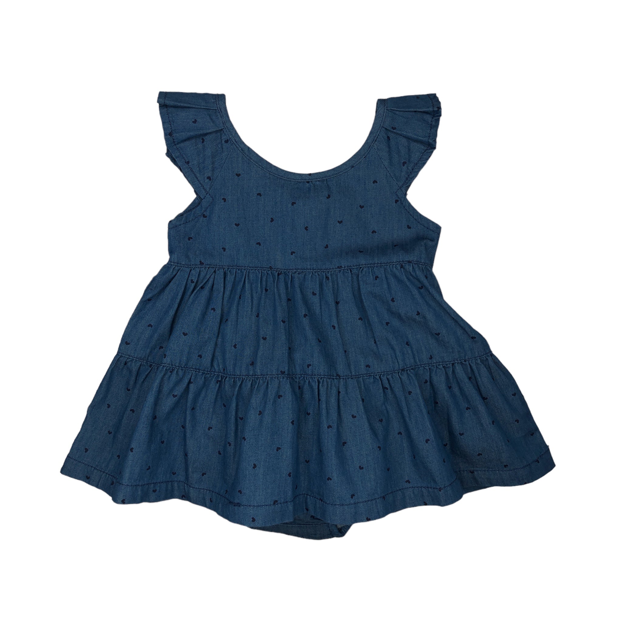 Conjunto De Vestido Denim Y Braguita Para Bebé Niña Losan
