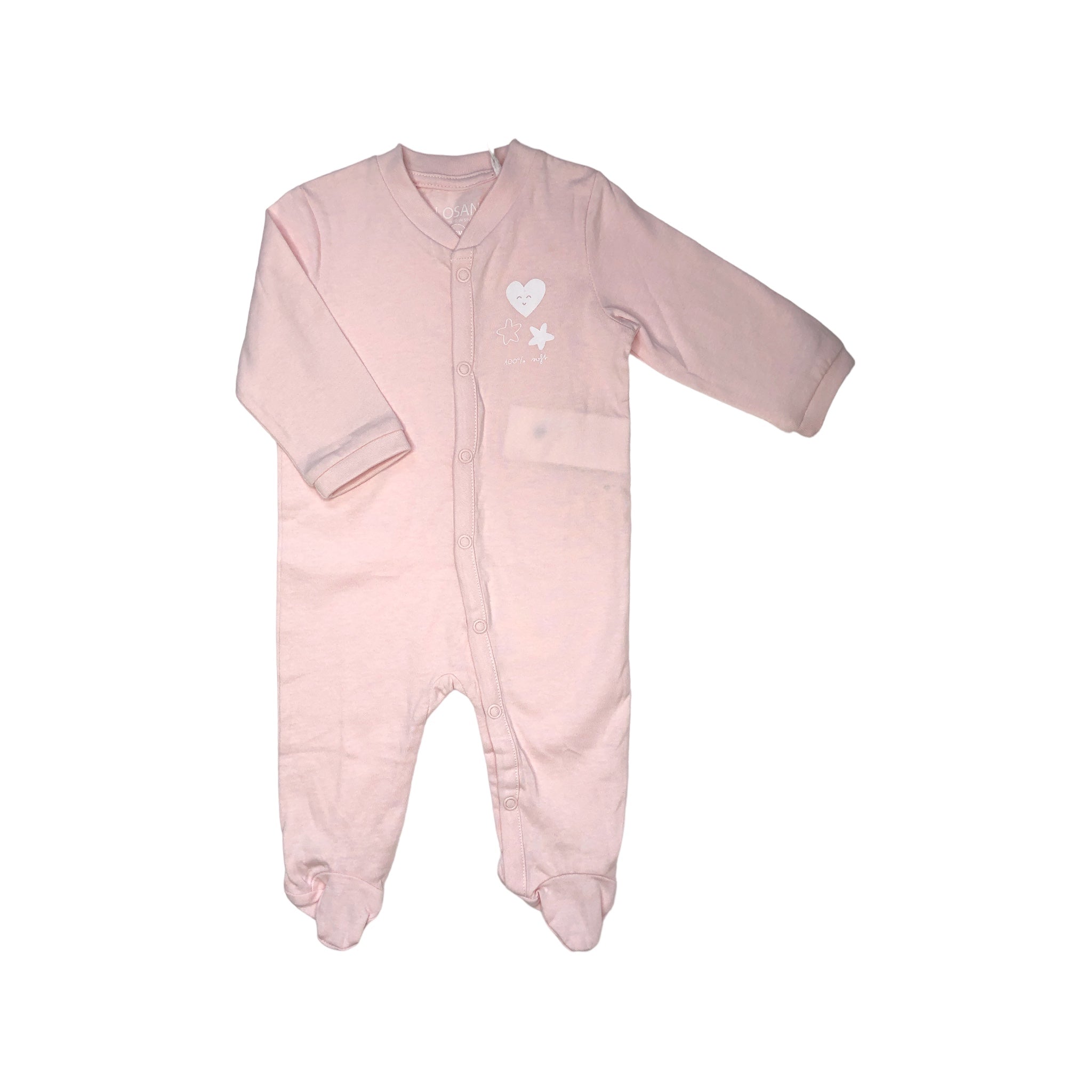 Mameluco 2 Piezas Rosa Para Bebé Niña Losan