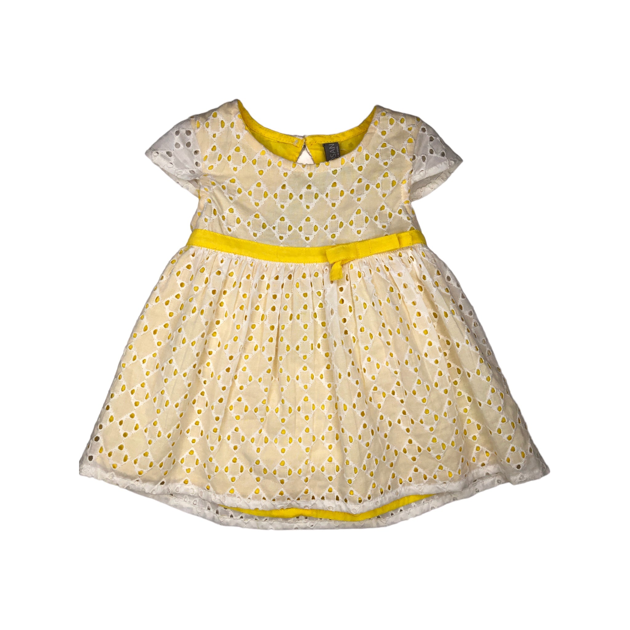 Vestido amarillo con braguita para bebé niña Losan