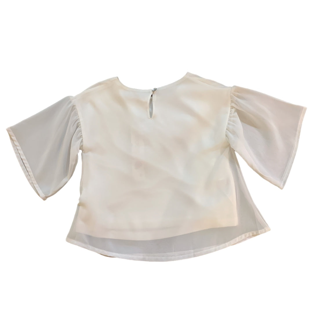 Blusa manga olán blanca “CHIC” niña BOBOLI