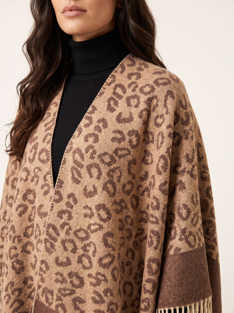 Capa Cafe Animal Print Flecos MUSSI