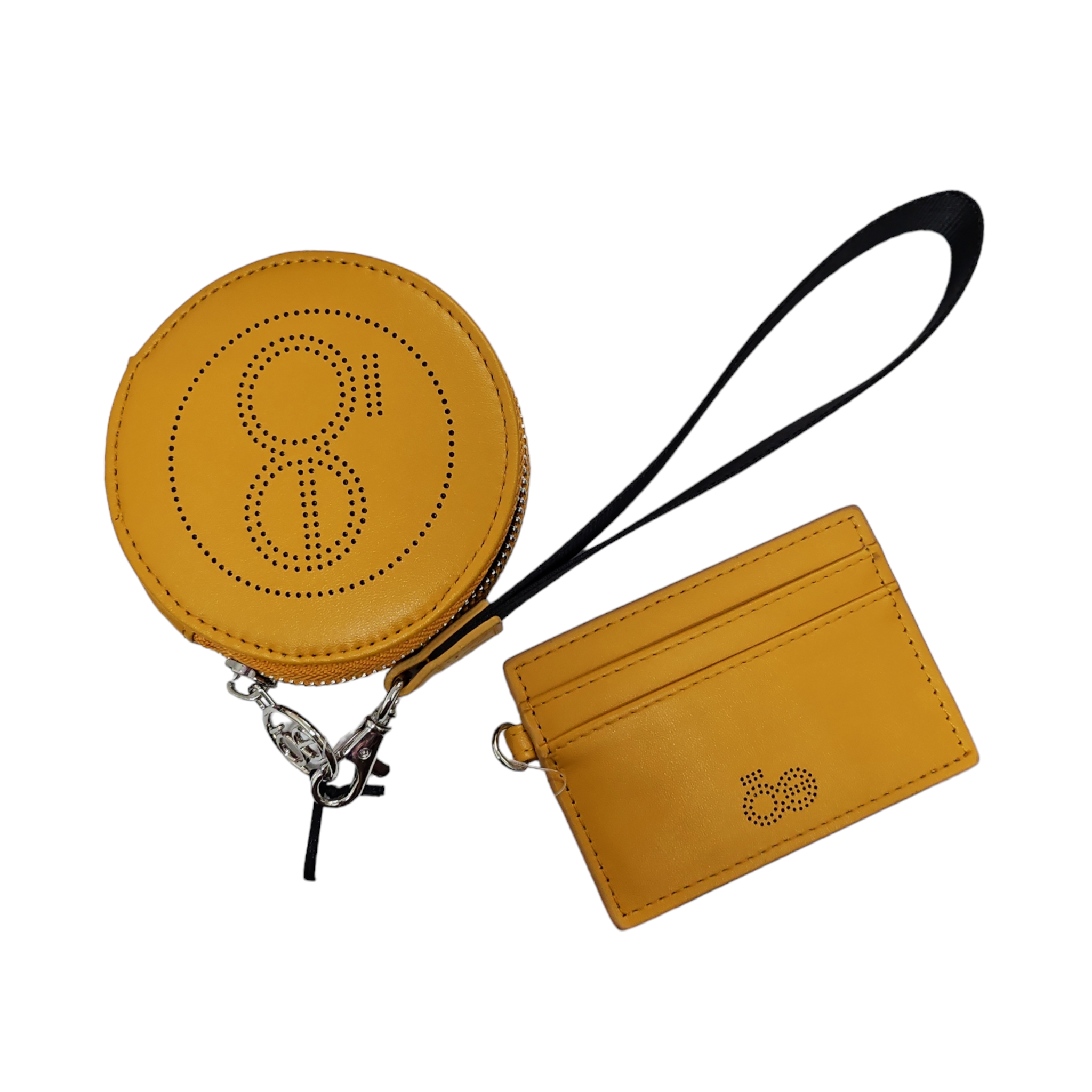 Set monedero tarjetero amarillo Cloe