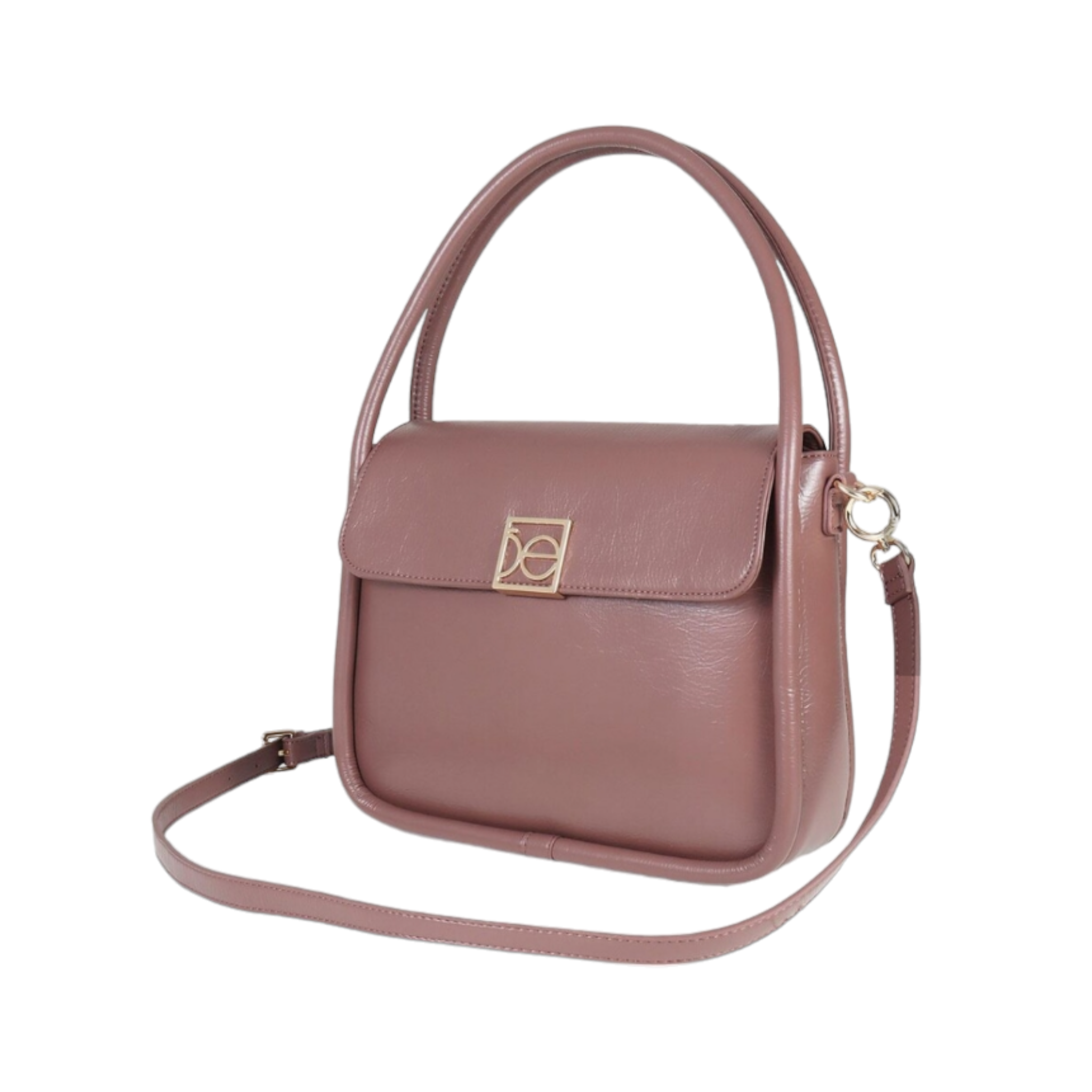 Bolso satchel color fango cloe