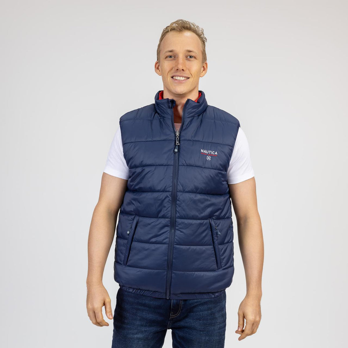 Chaleco Doble Vista Para Hombre Nautica Jeans