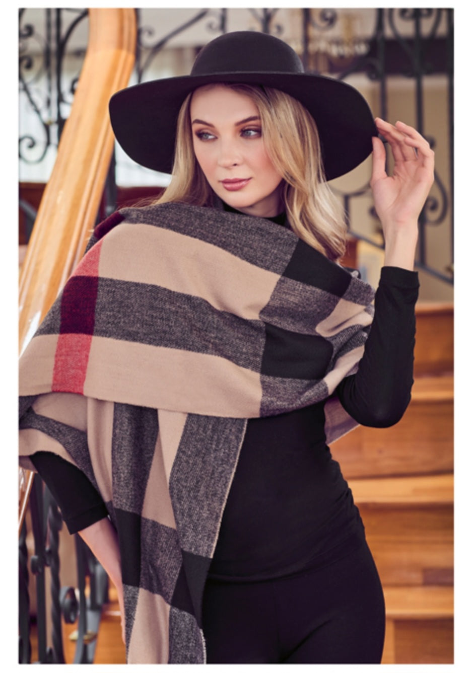 Pashmina Larga Multicolor Flecos MUSSI