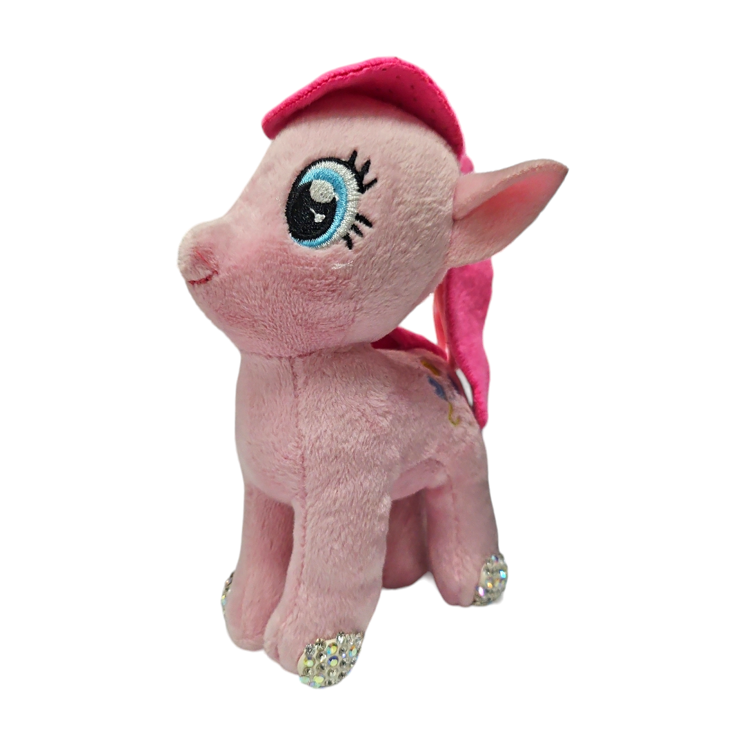 Llavero Pony Color Rosa Con Cristales