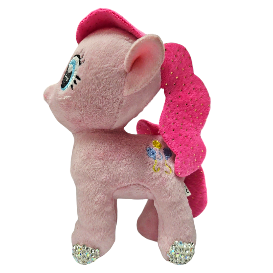 Pony rosa con cristales