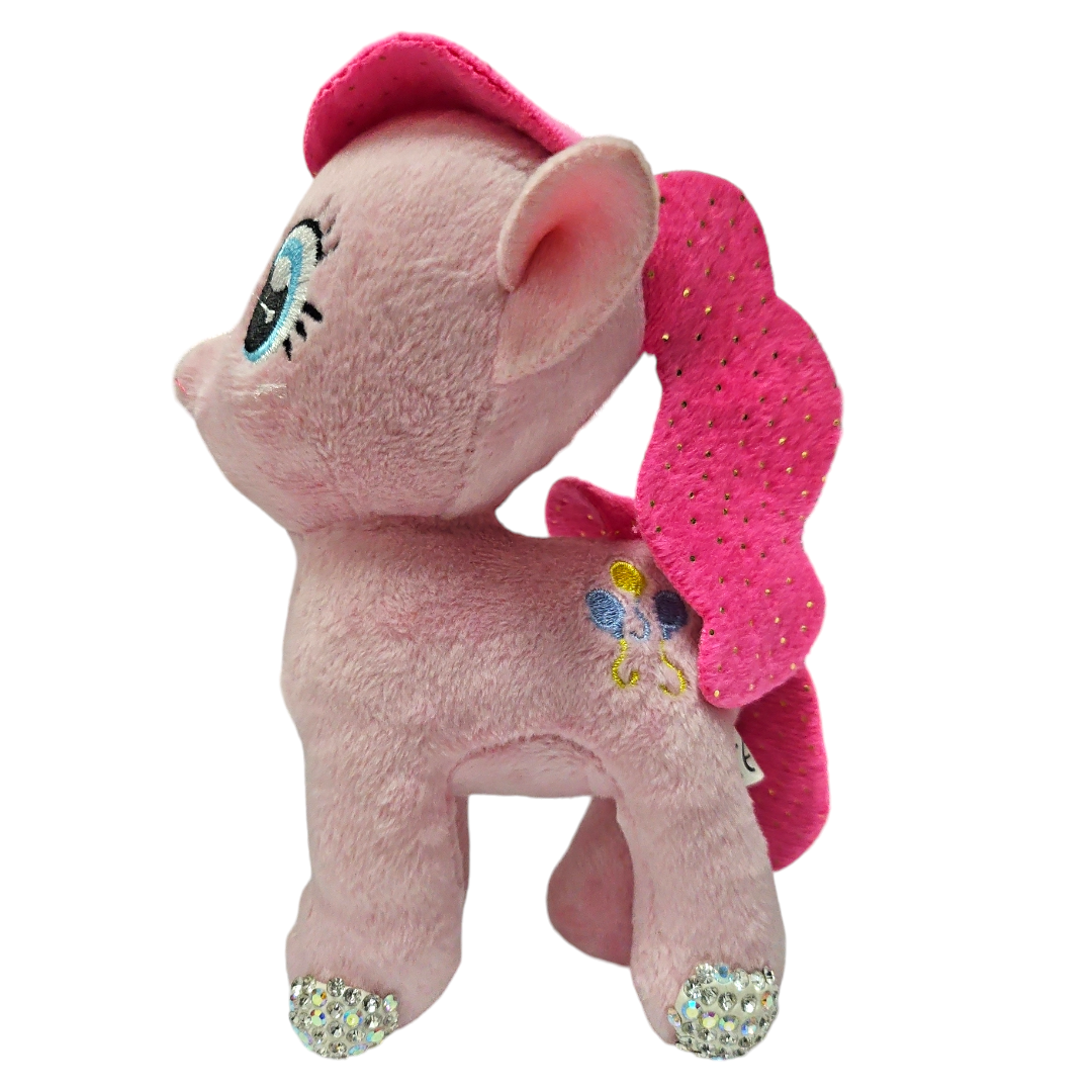 Llavero Pony Color Rosa Con Cristales