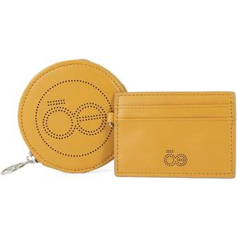 Set monedero tarjetero amarillo Cloe