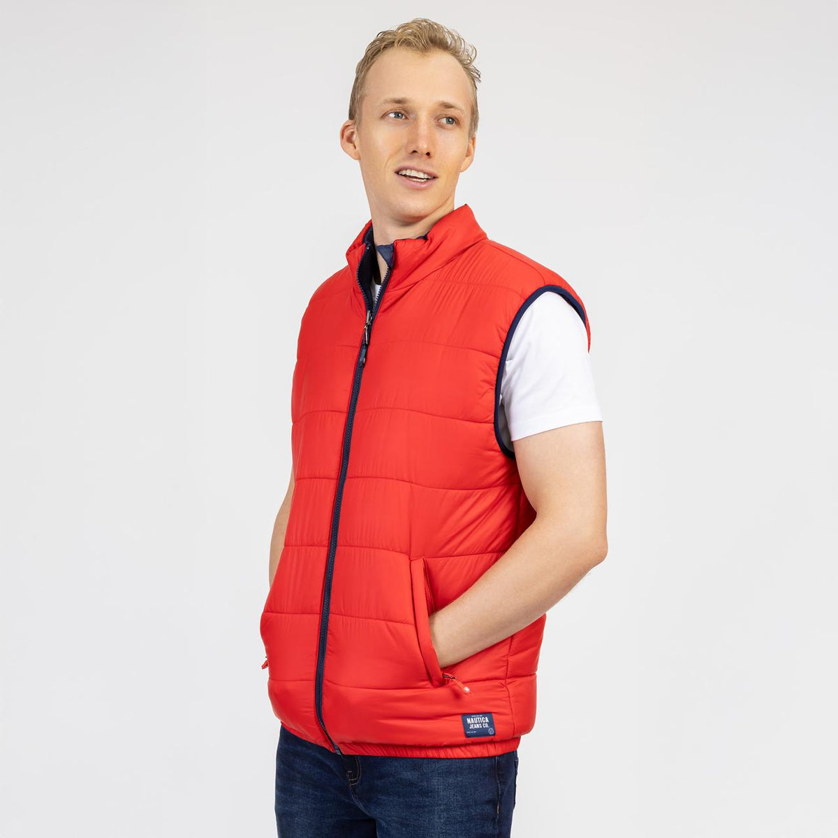 Chaleco Doble Vista Para Hombre Nautica Jeans