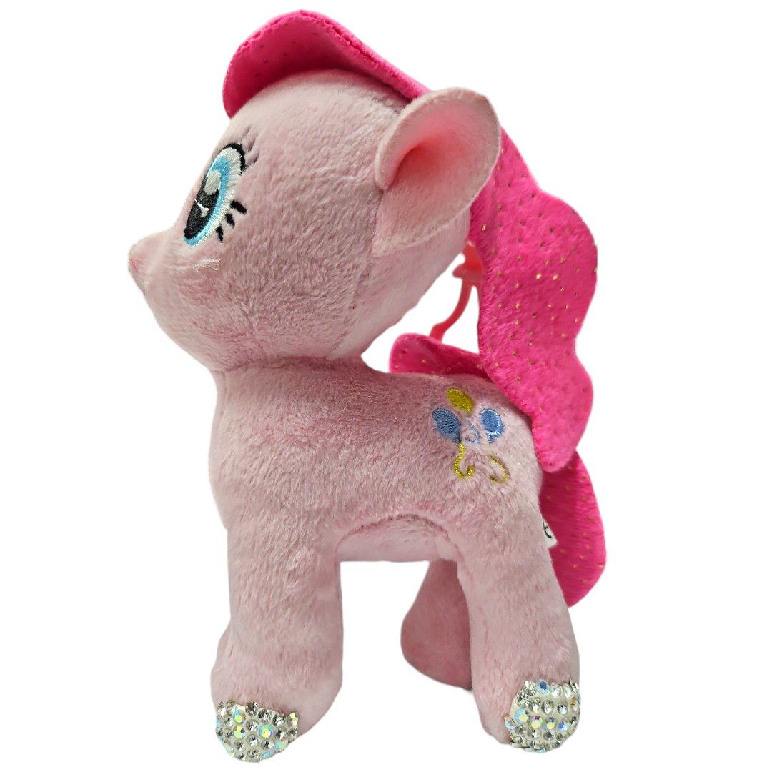 Llavero Pony Color Rosa Con Cristales
