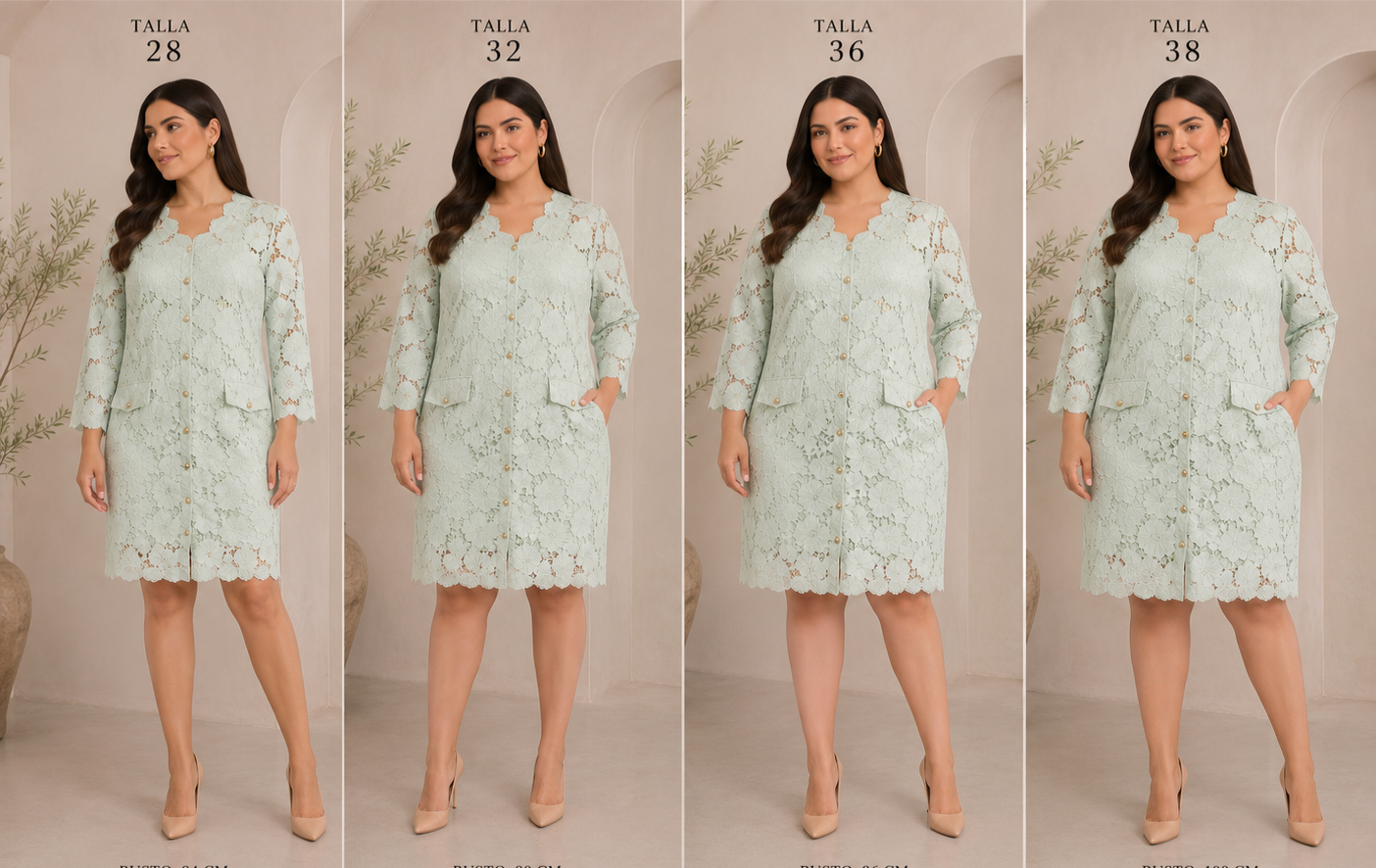 Vestido Verde Pastel MUSSI